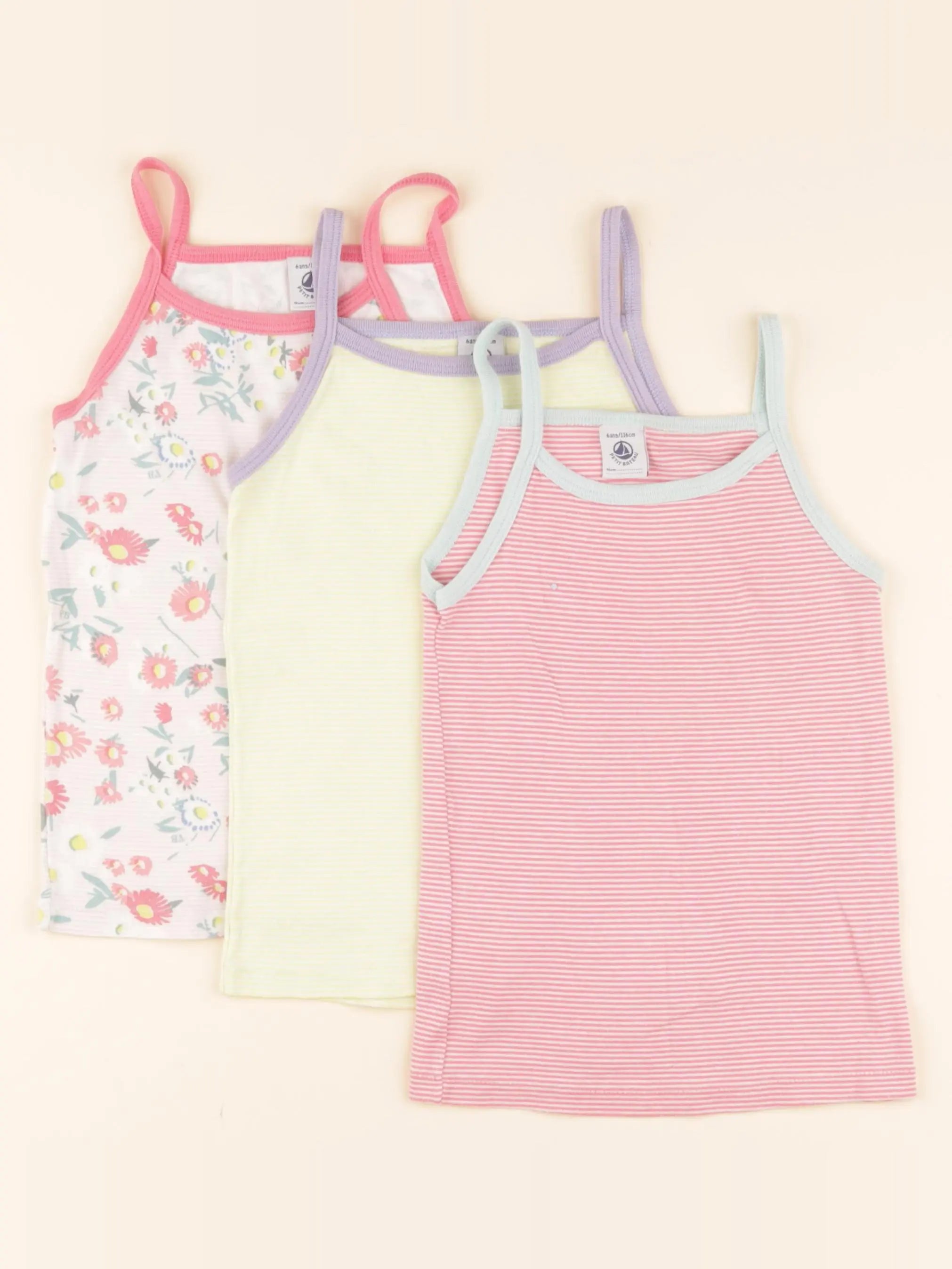 Lot de 3 maillots de corps multicolore