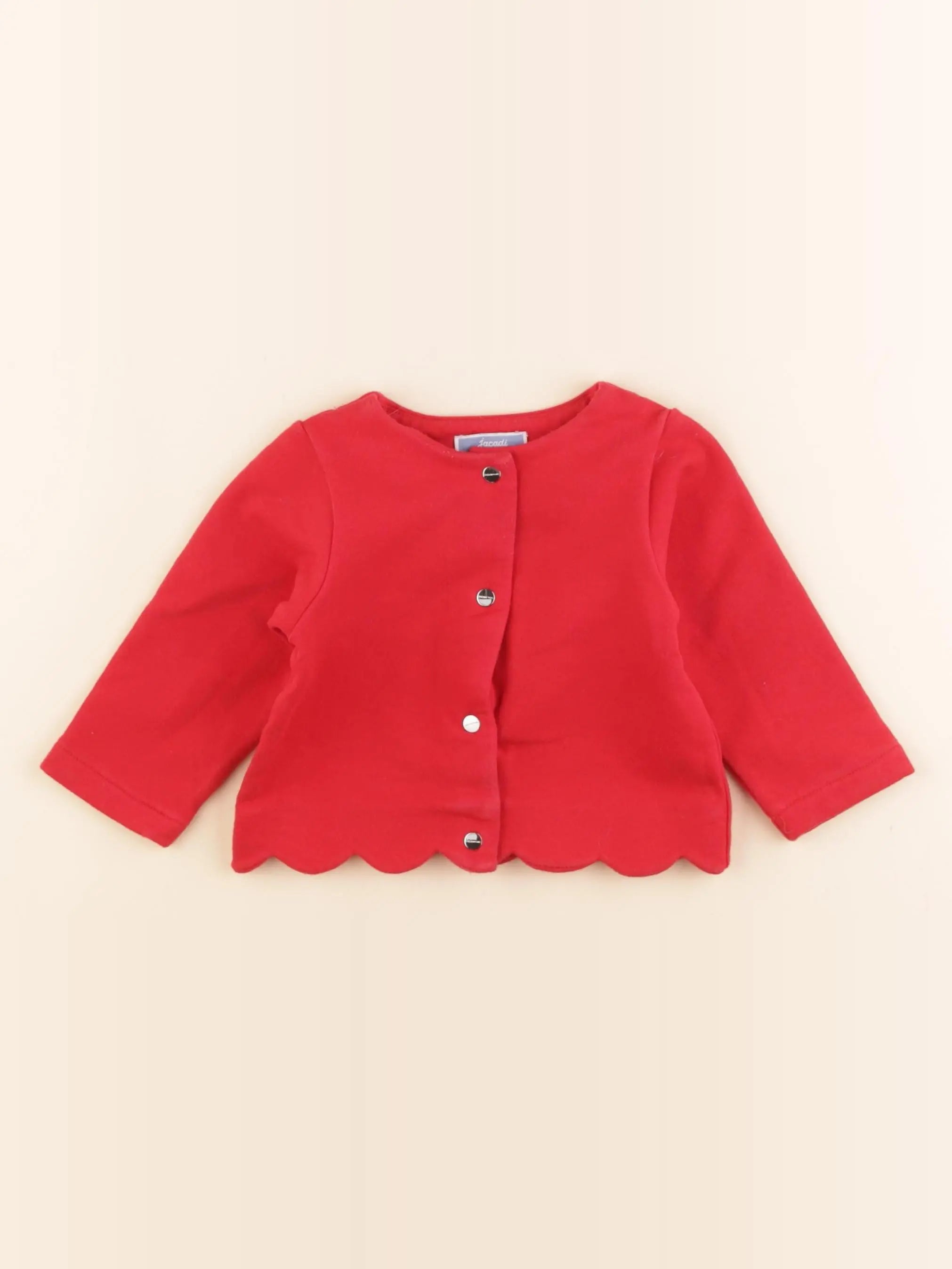 Jacadi - sweat rouge - 12 mois