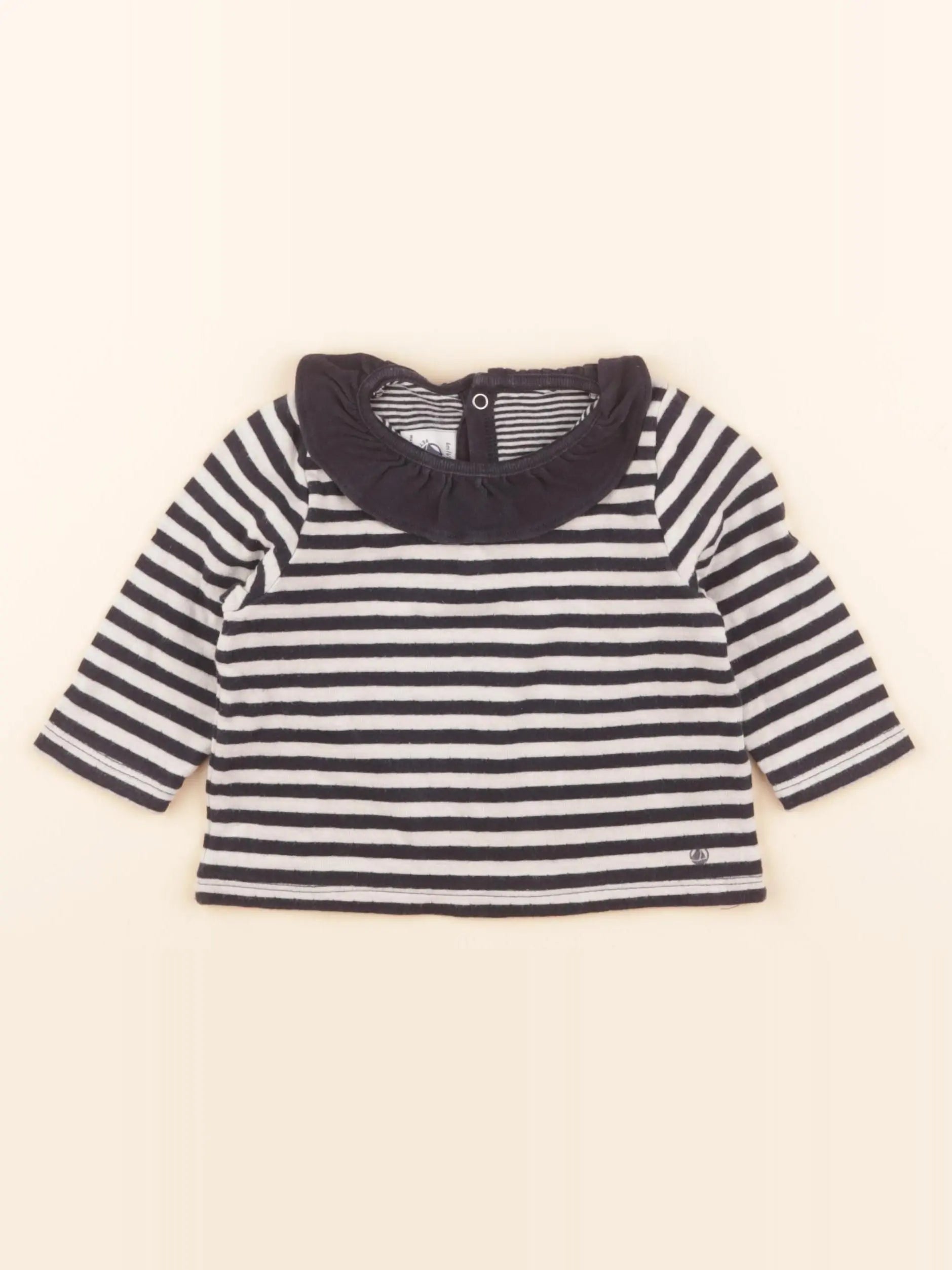 Tee-shirt blanc, bleu