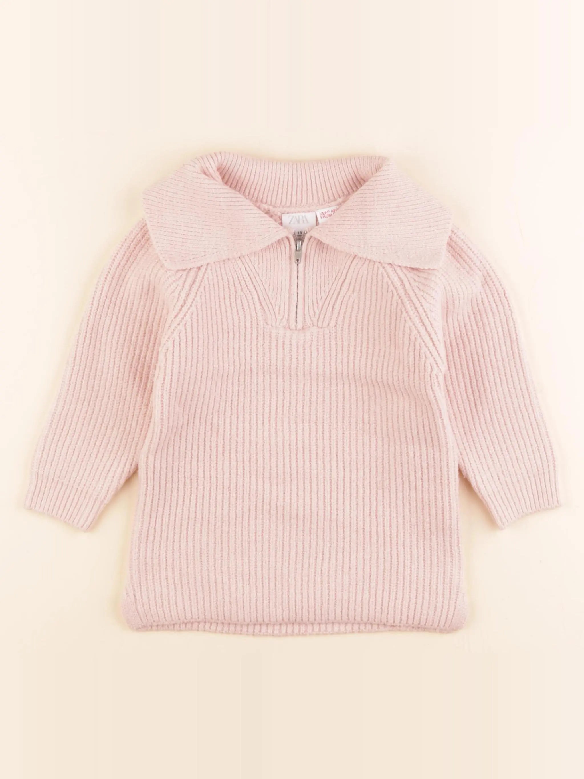 Zara - robe rose - 12/18 mois