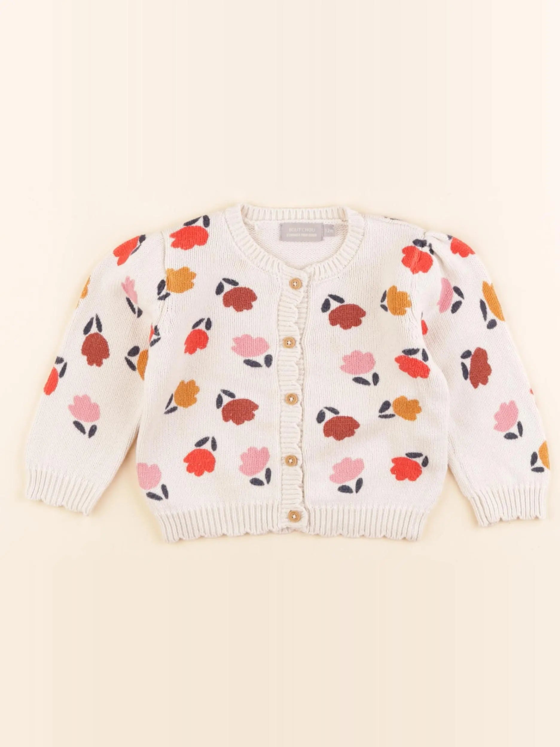Boutchou - gilet beige - 12 mois