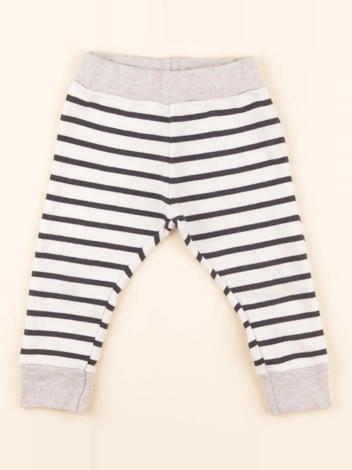 Pantalon bleu, blanc