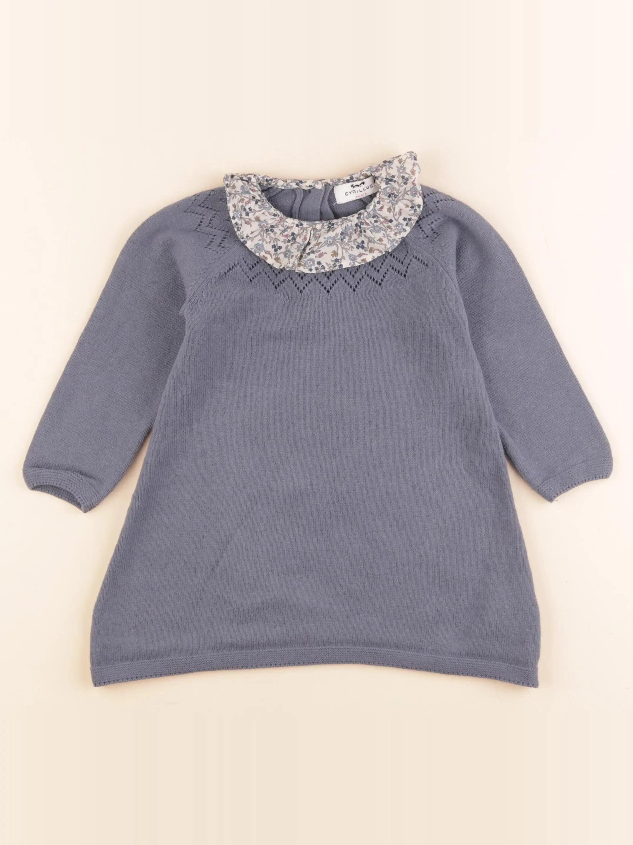 Cyrillus - robe bleu - 24 mois