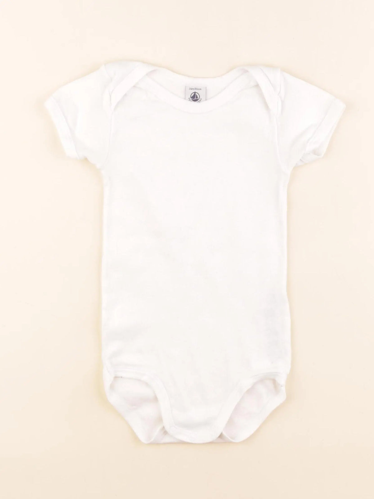 Petit Bateau - body blanc - 24 mois