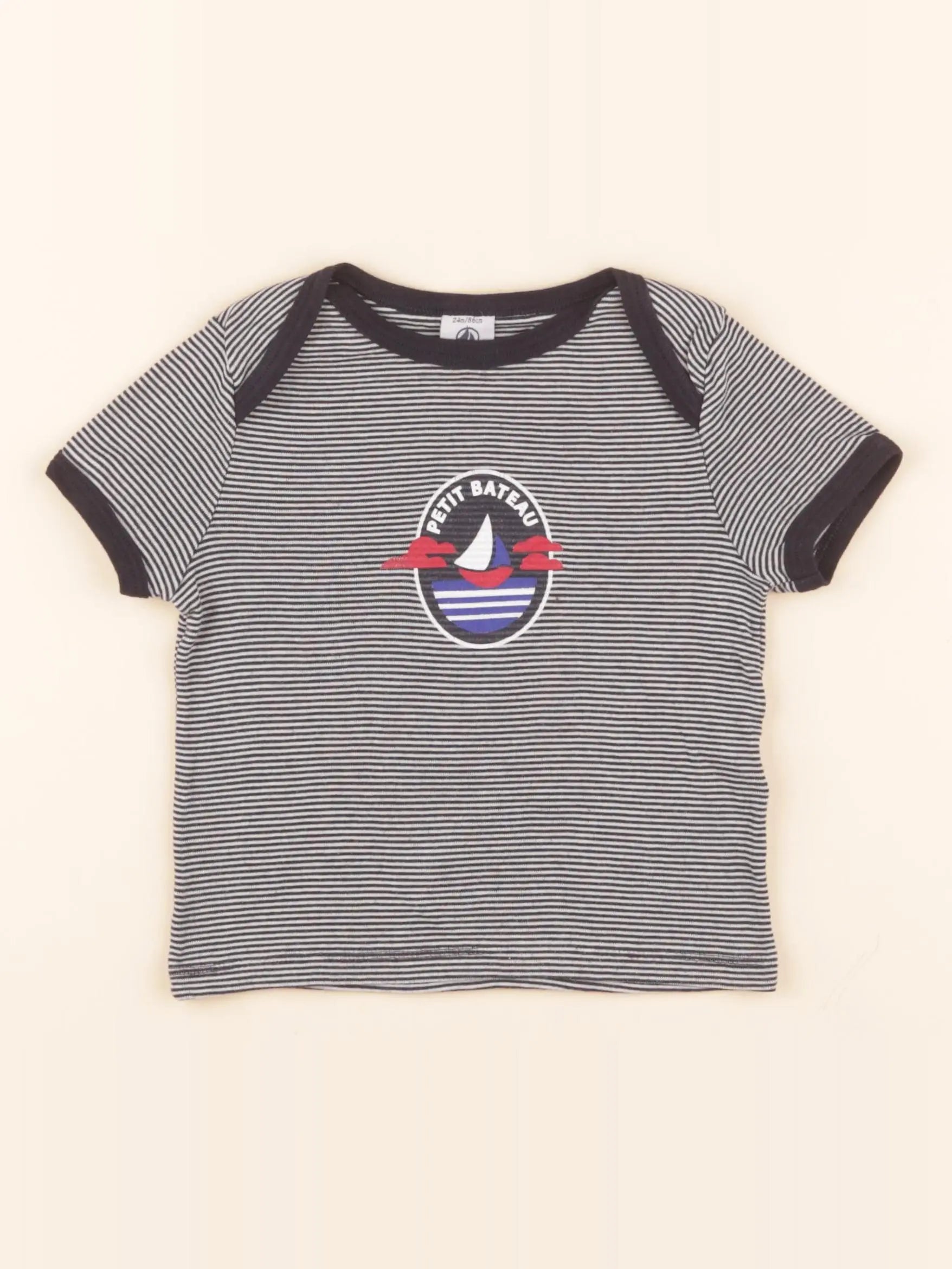 Maillot de corps bleu, blanc