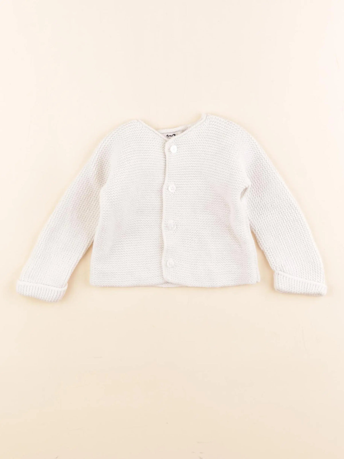 Cyrillus - gilet blanc - 3 mois