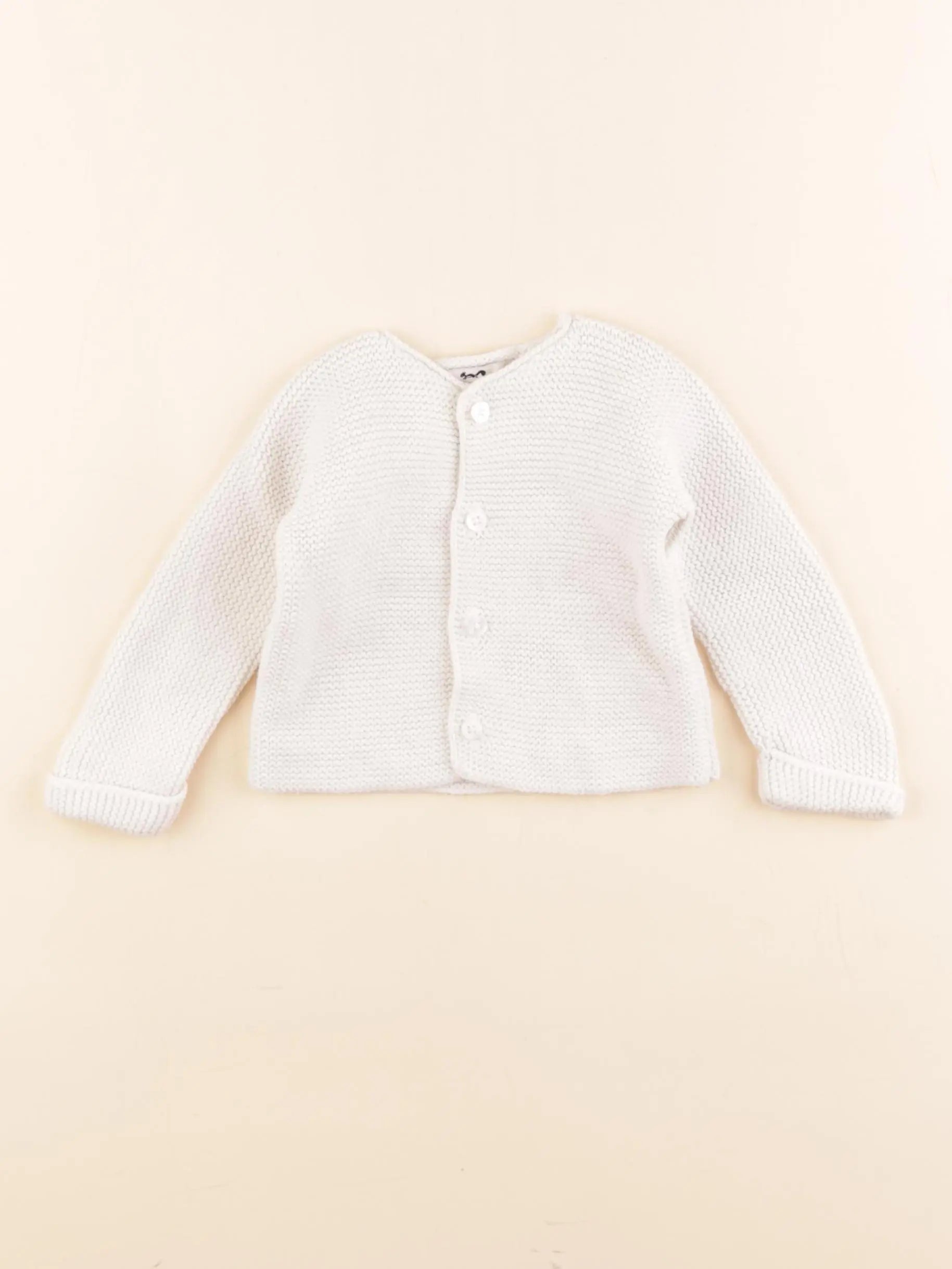 Cyrillus - gilet blanc - 3 mois