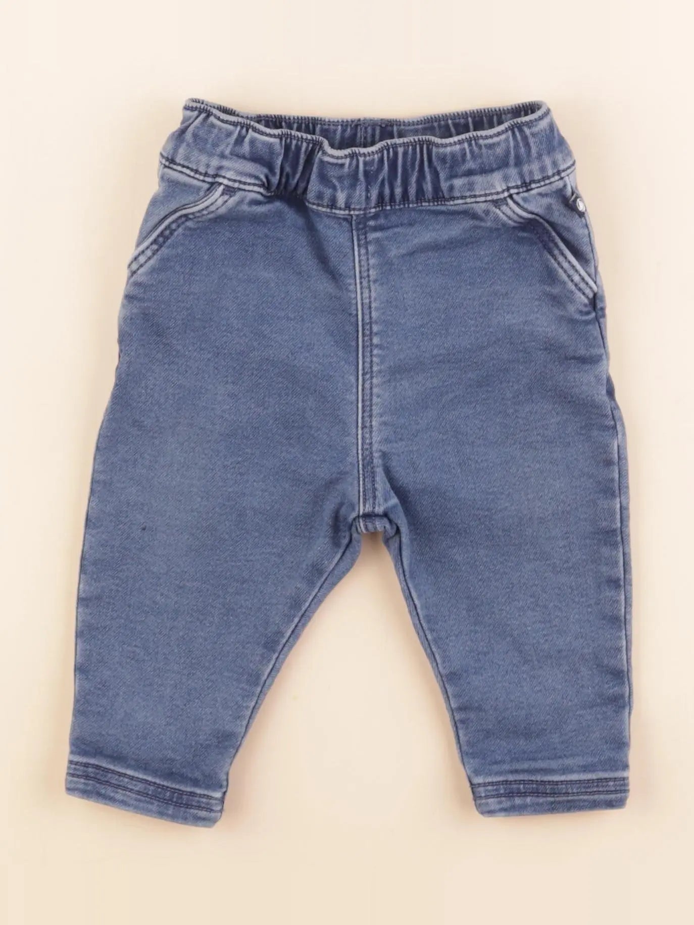 Petit Bateau - jean bleu - 6 mois