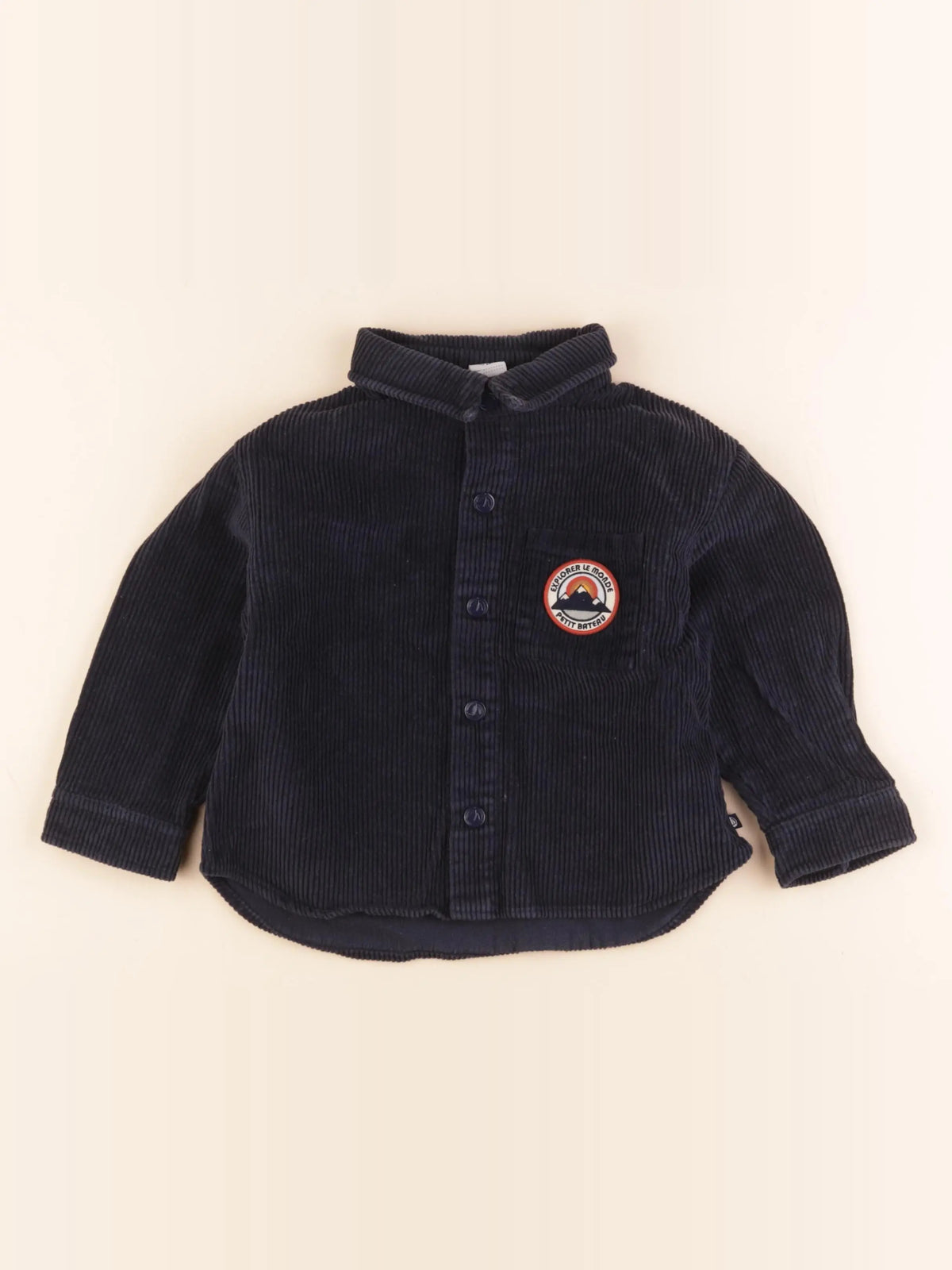 Petit Bateau - chemise bleu - 4 ans