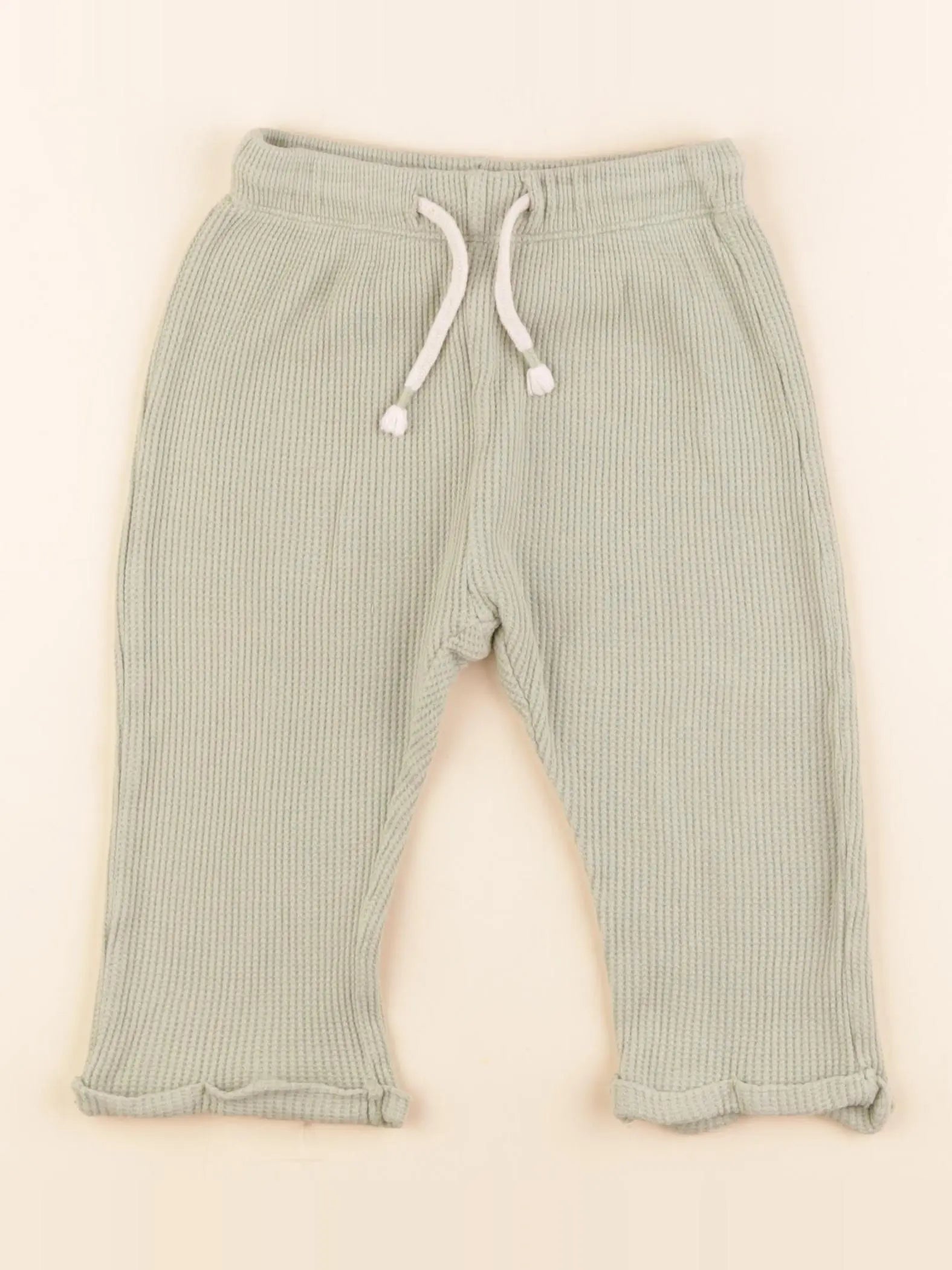 H&M - pantalon vert - 12/18 mois