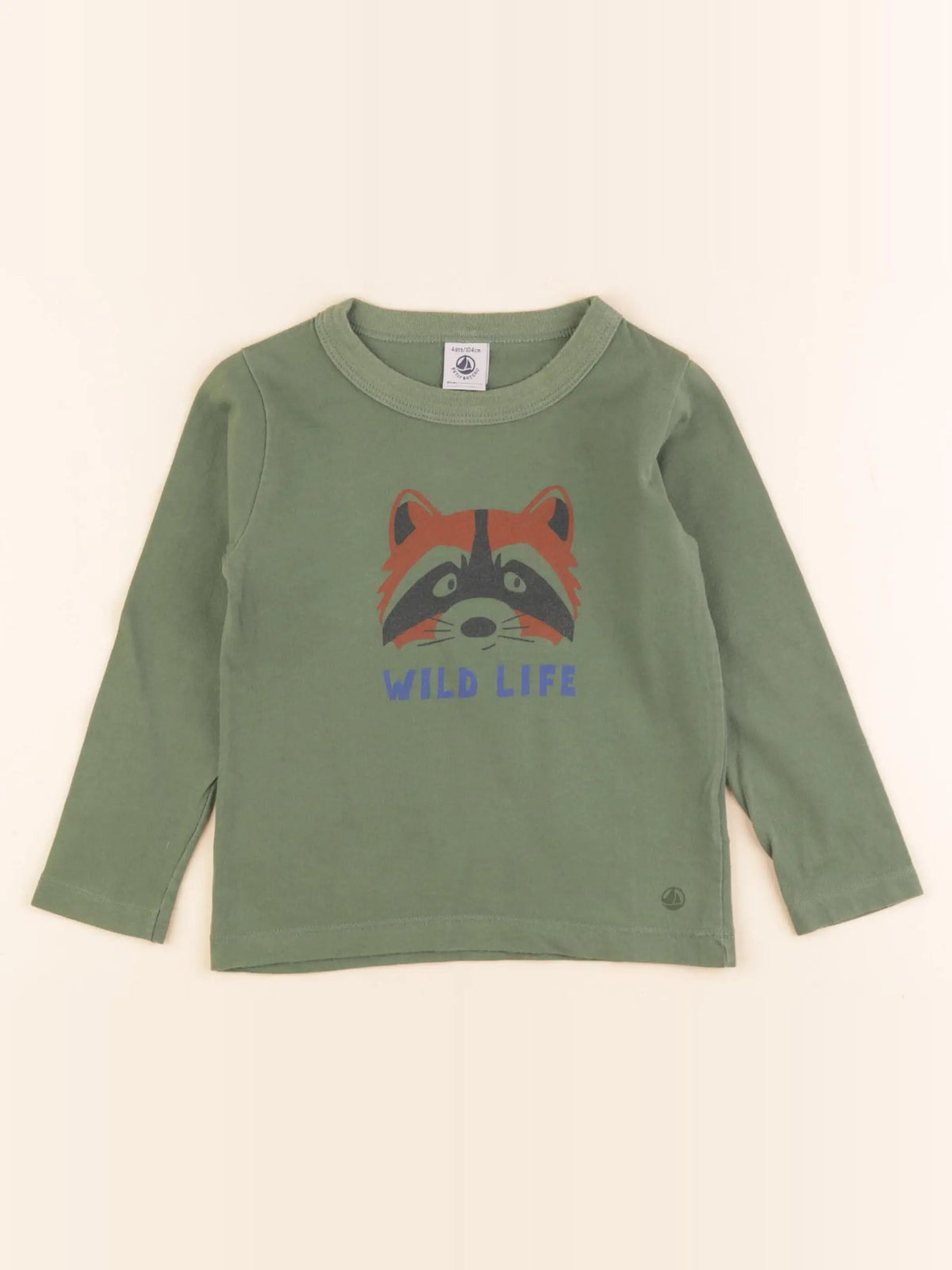 Petit Bateau - tee-shirt vert - 4 ans