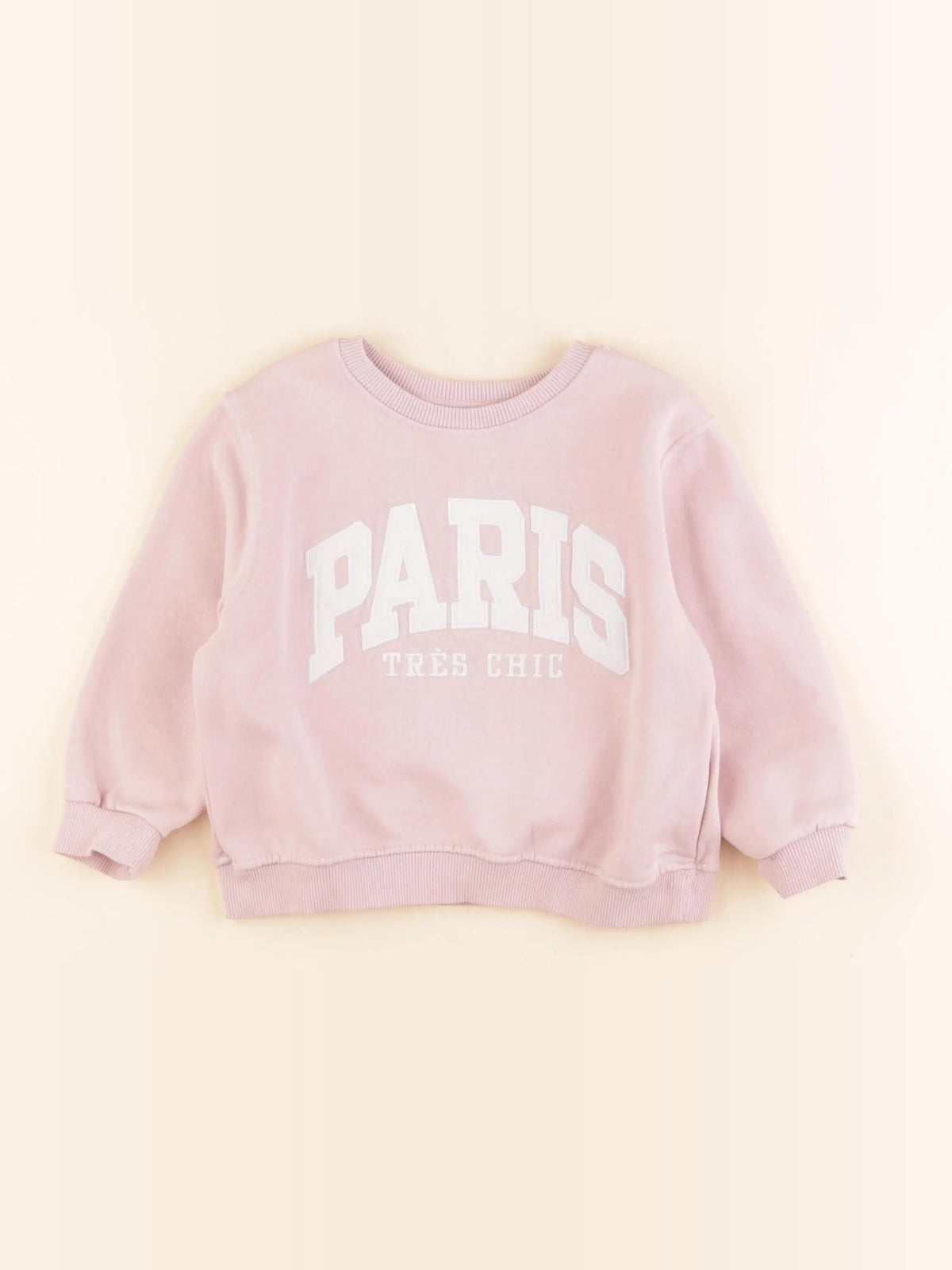 H&M - sweat rose - 2/4 ans