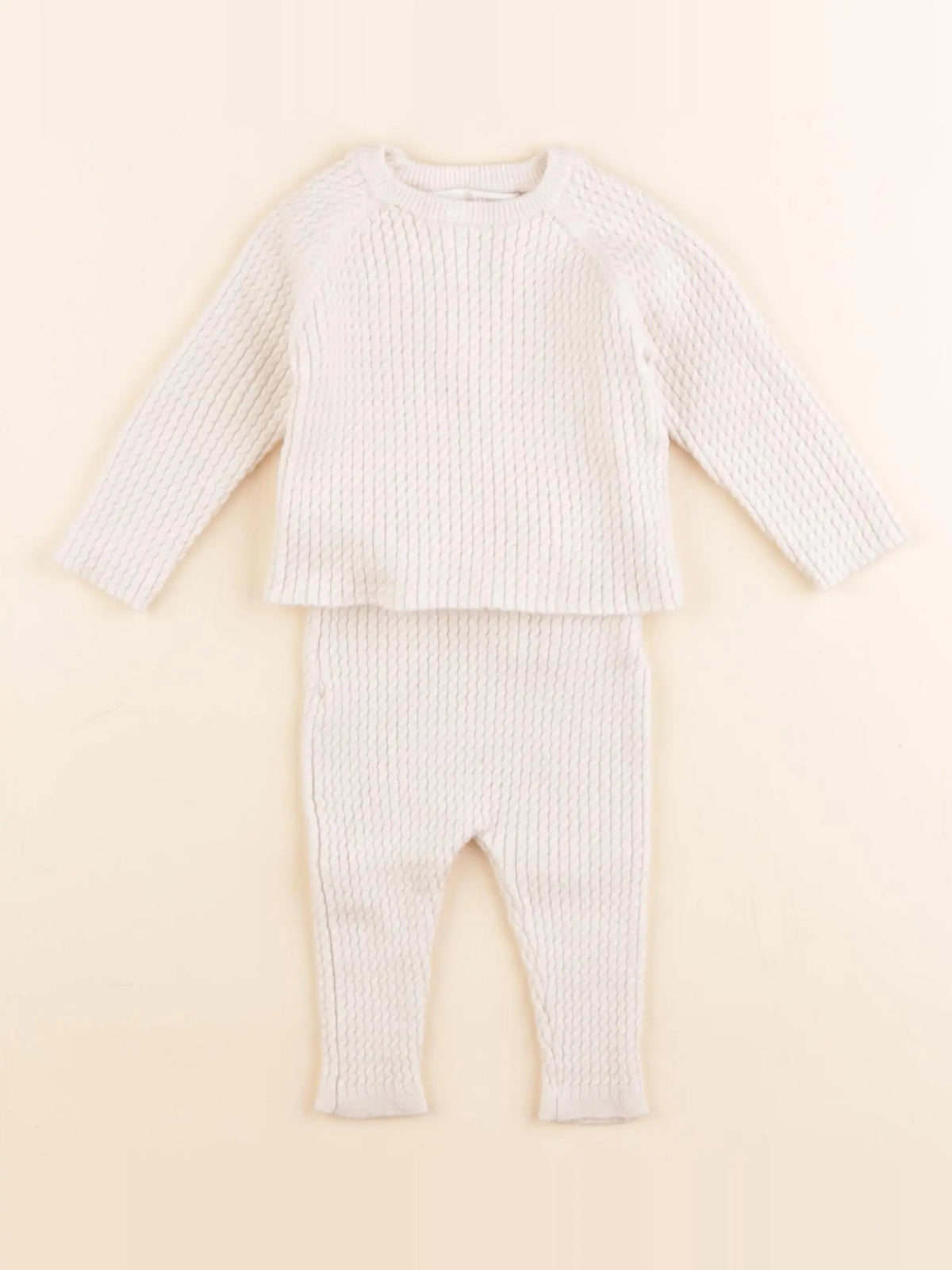 Zara - ensemble beige - 1/3 mois
