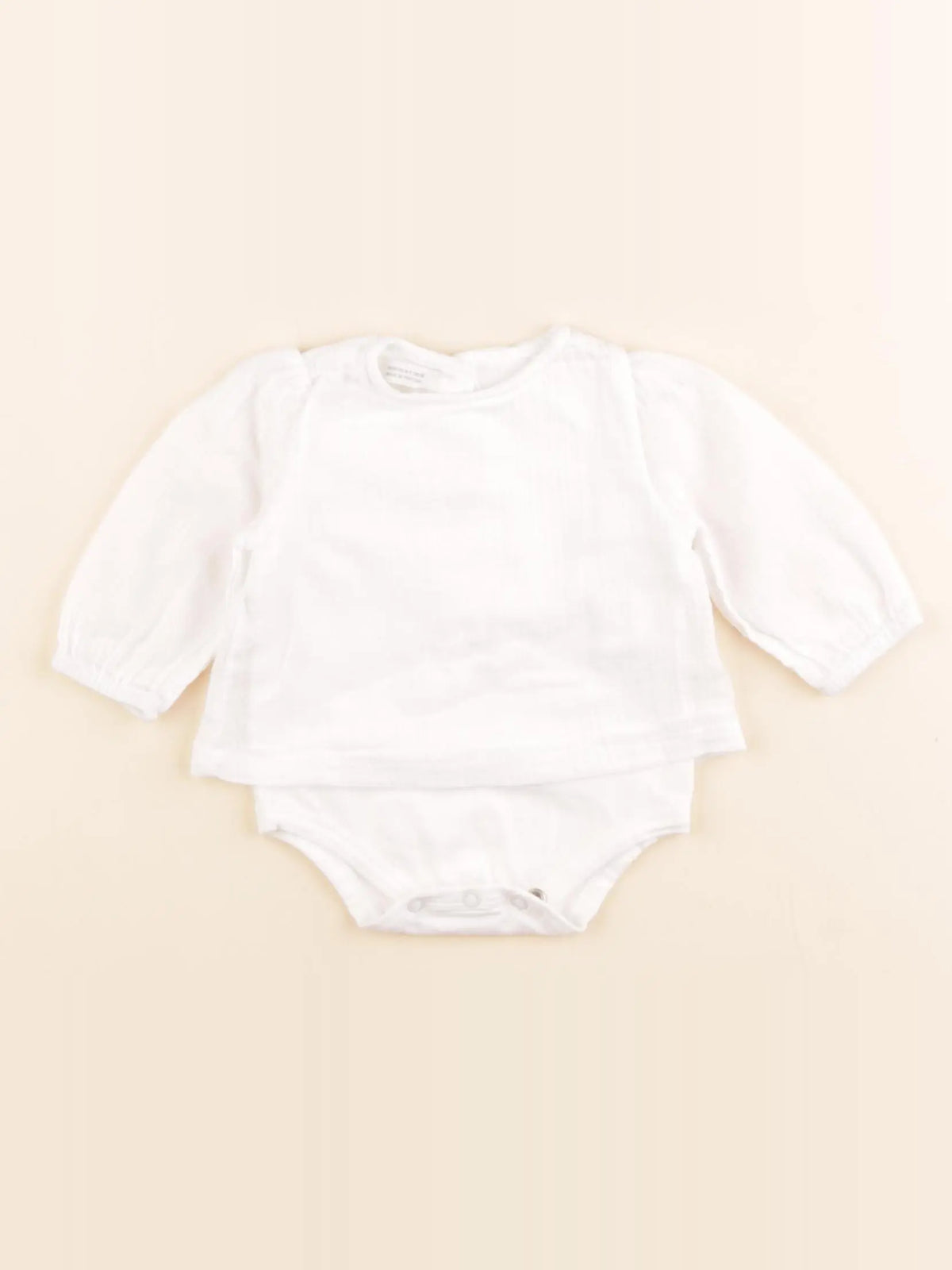 Zara - body blouse blanc - 0/1 mois