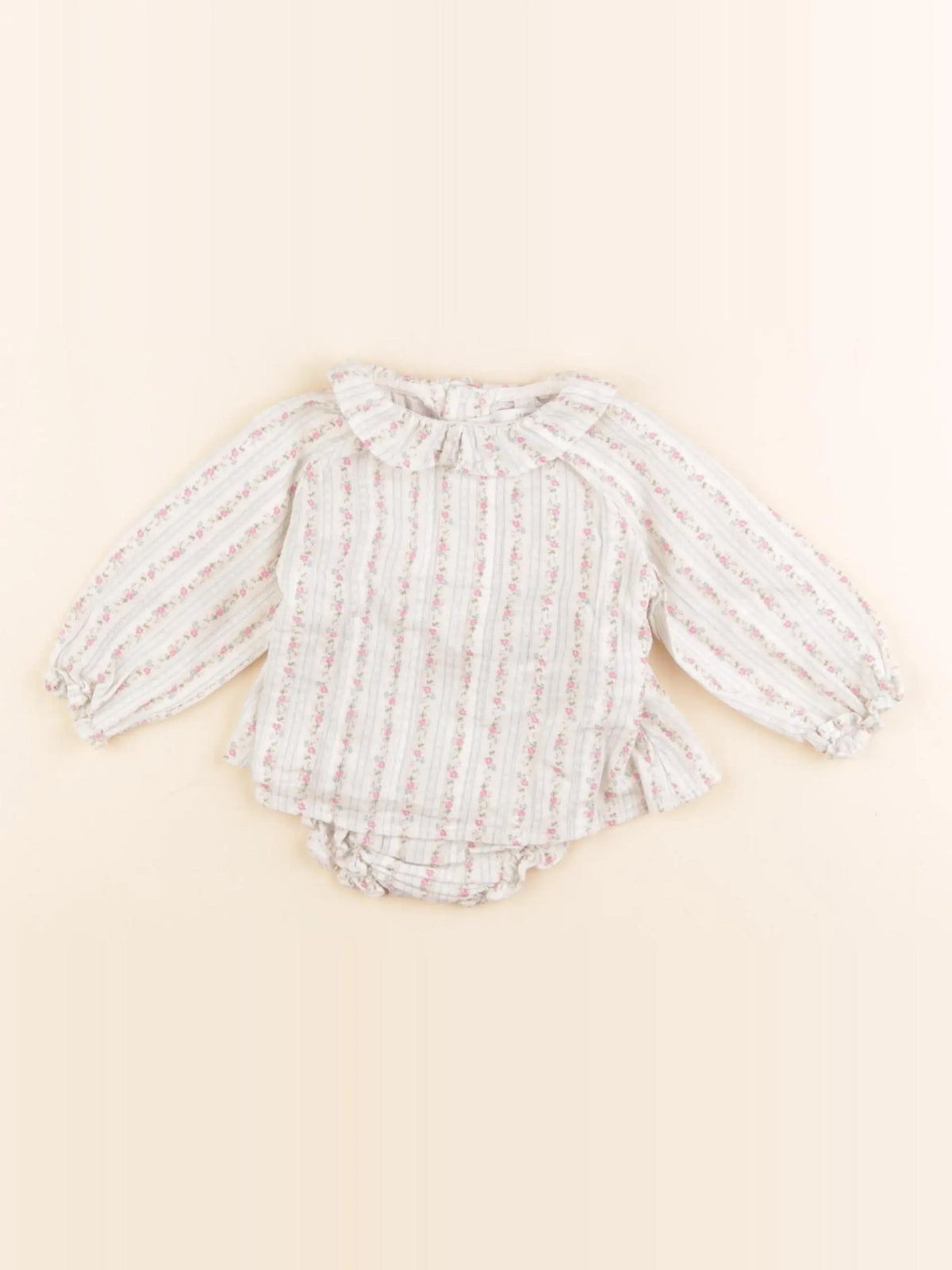 Zara - body blouse beige, multicolore - 1/3 mois