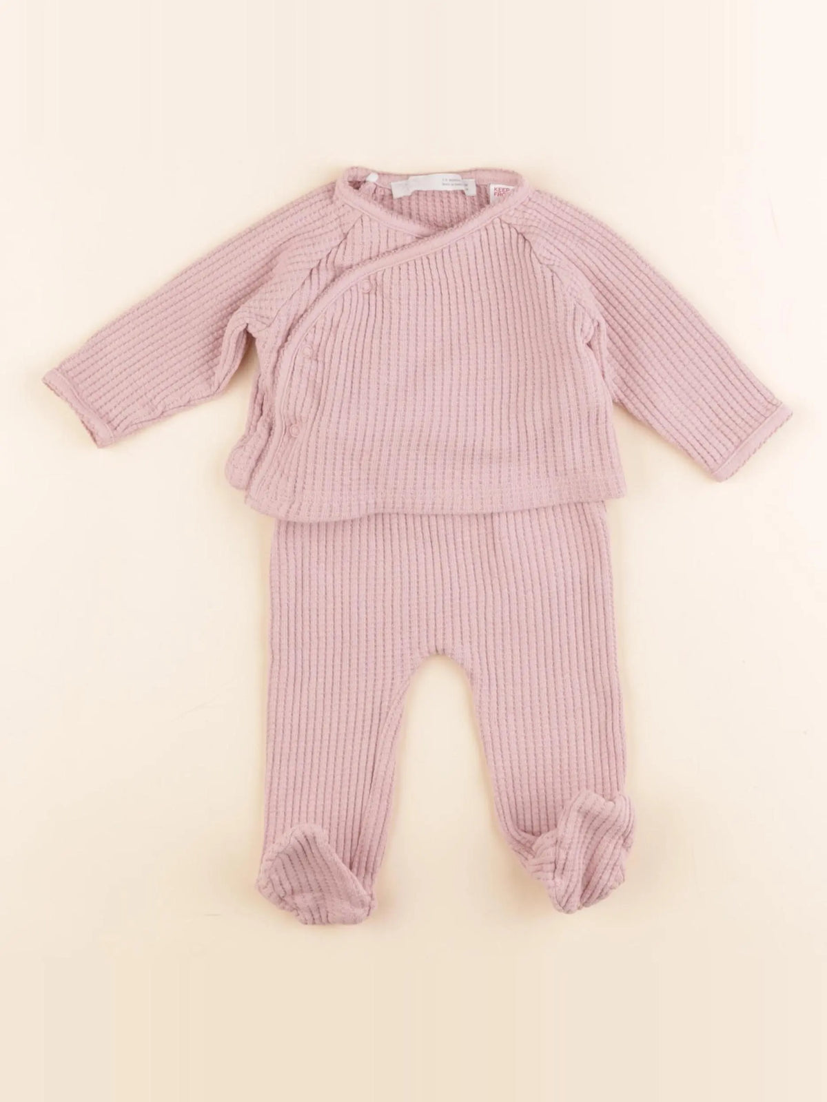 Zara - ensemble rose - 1/3 mois
