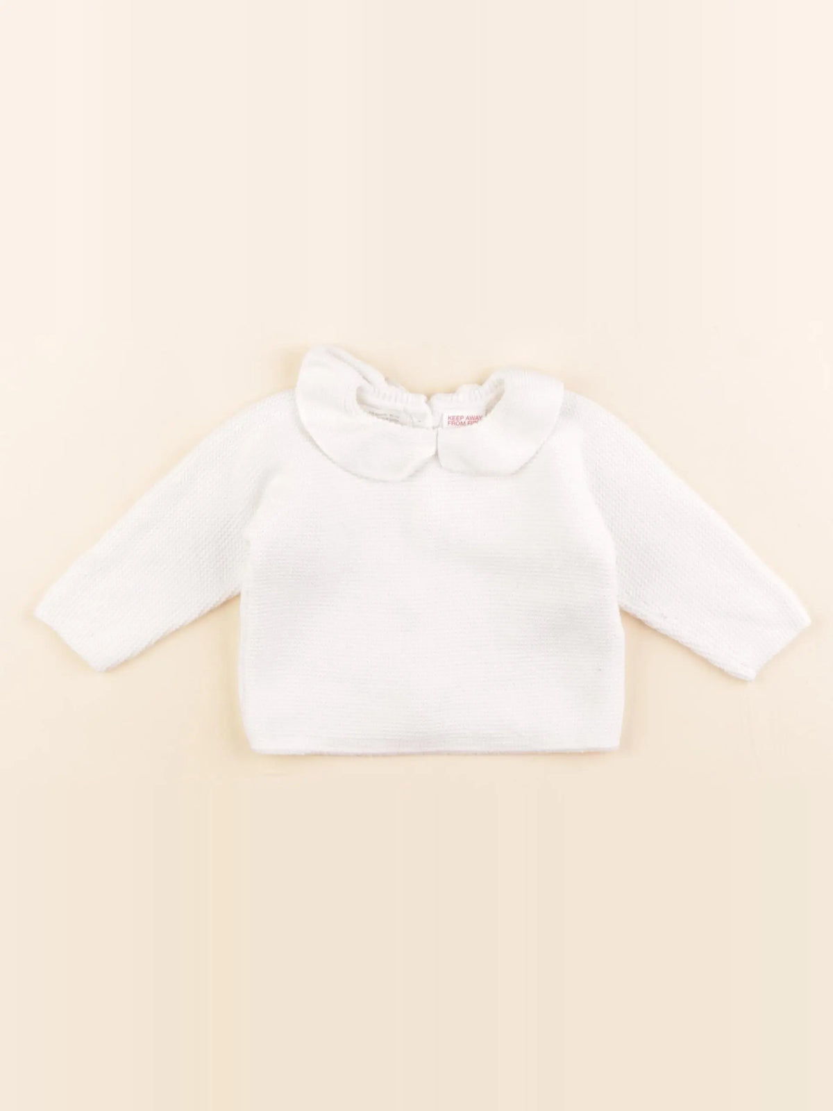 Zara - pull blanc - 1/3 mois
