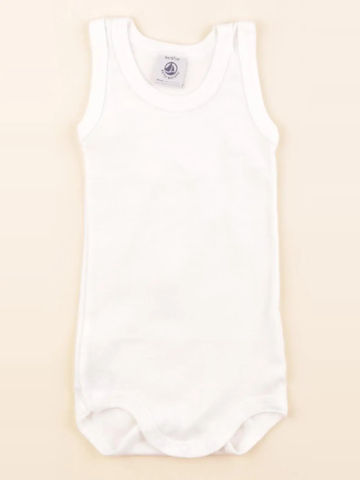 Petit Bateau - body blanc - 6 mois