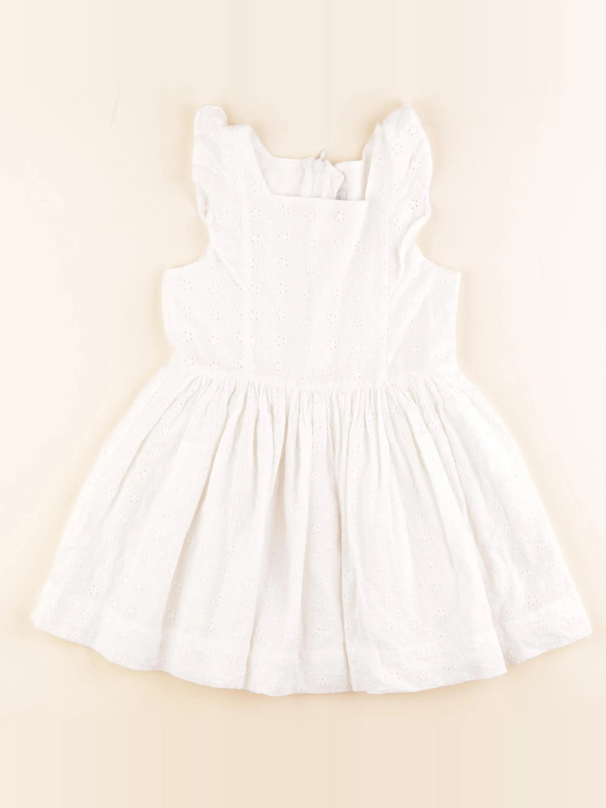 Petit Bateau - robe blanc - 4 ans