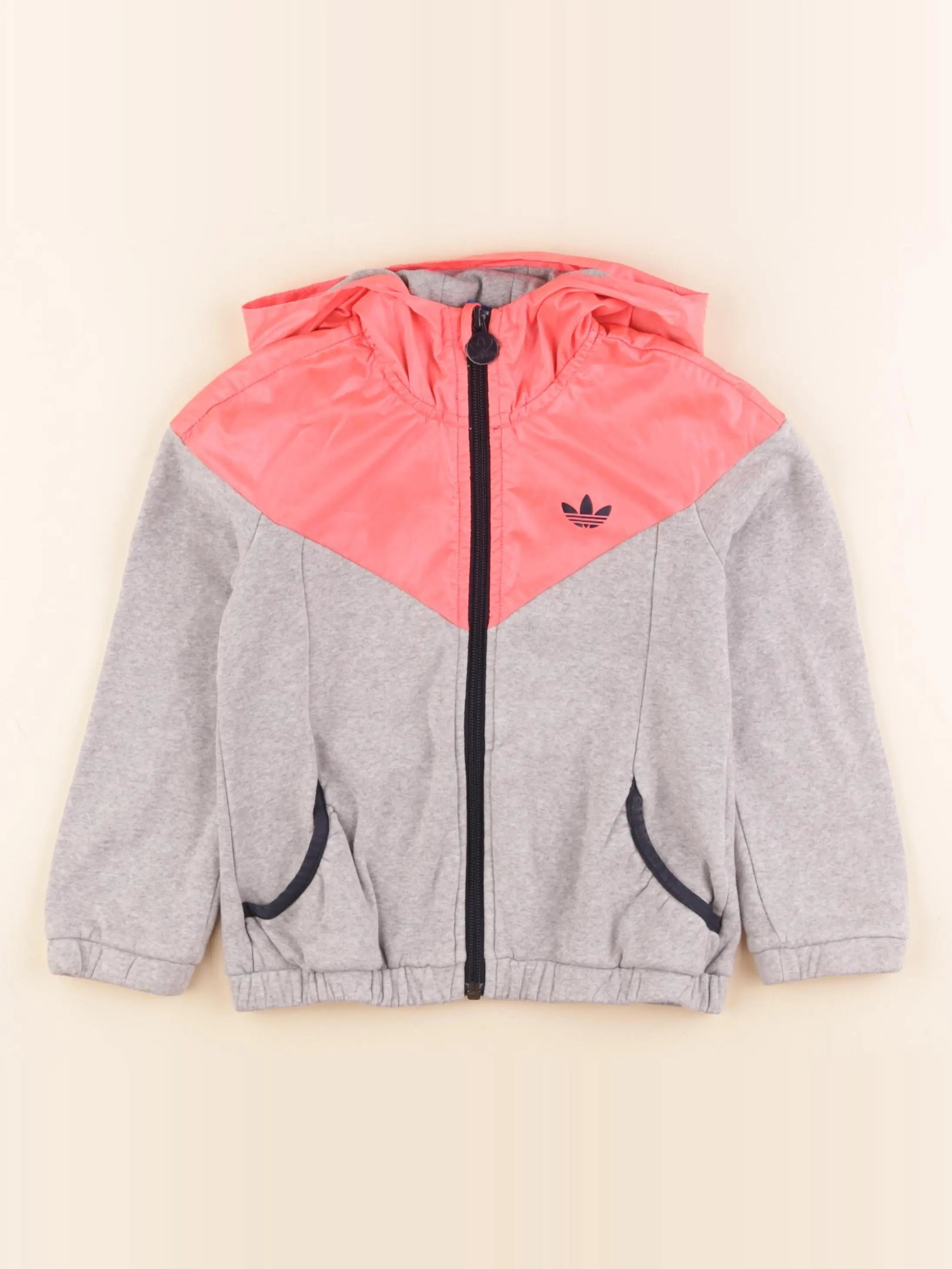 Adidas - sweat gris - 5/6 ans