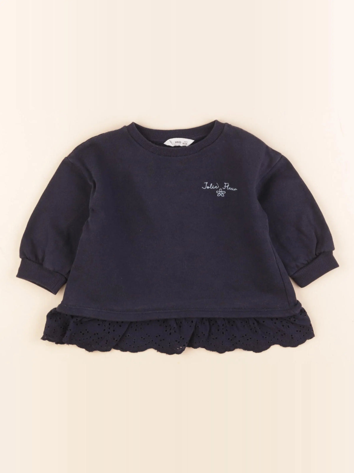 Mango - sweat bleu - 9/12 mois