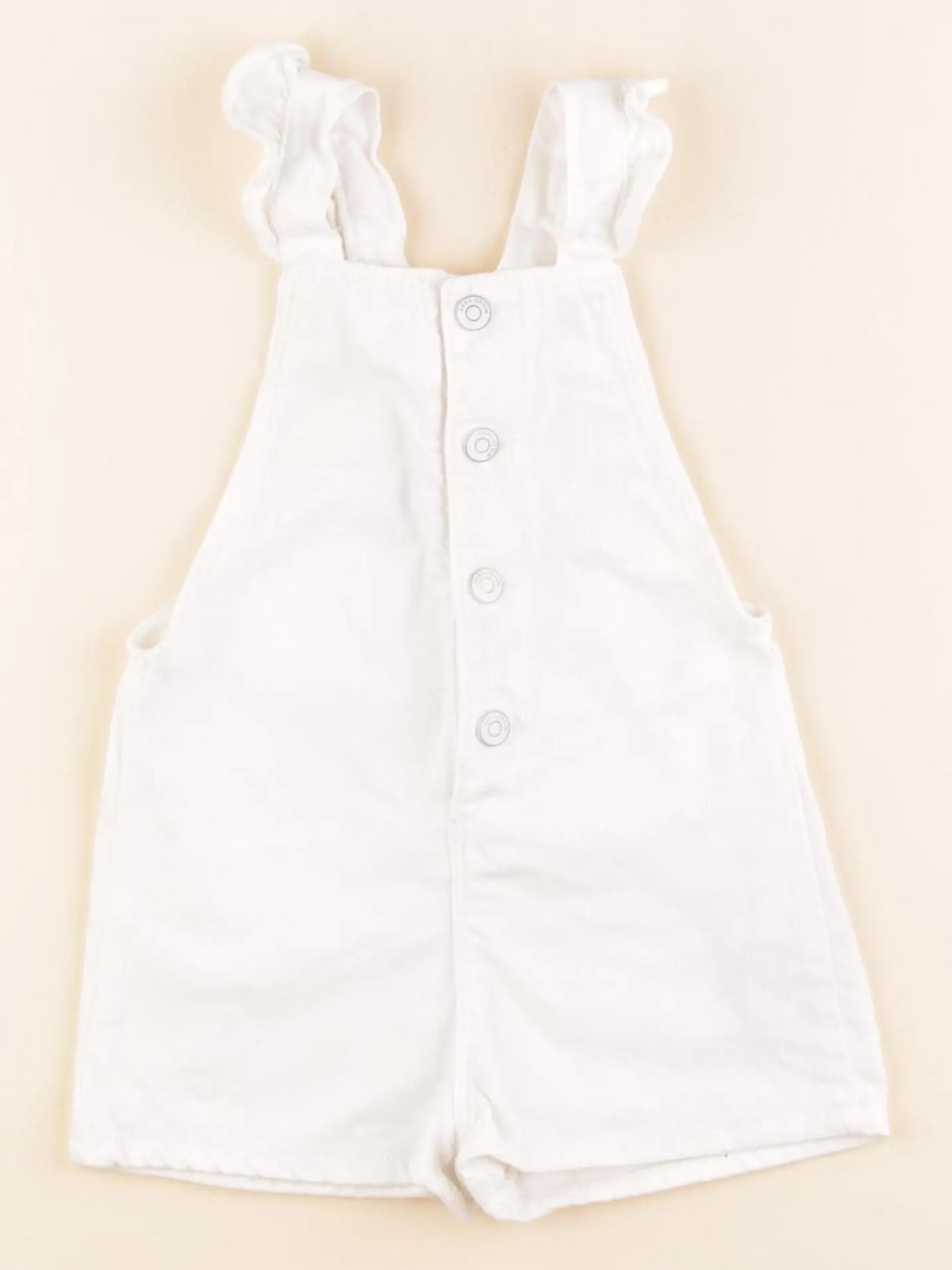 Zara - salopette blanc - 12/18 mois