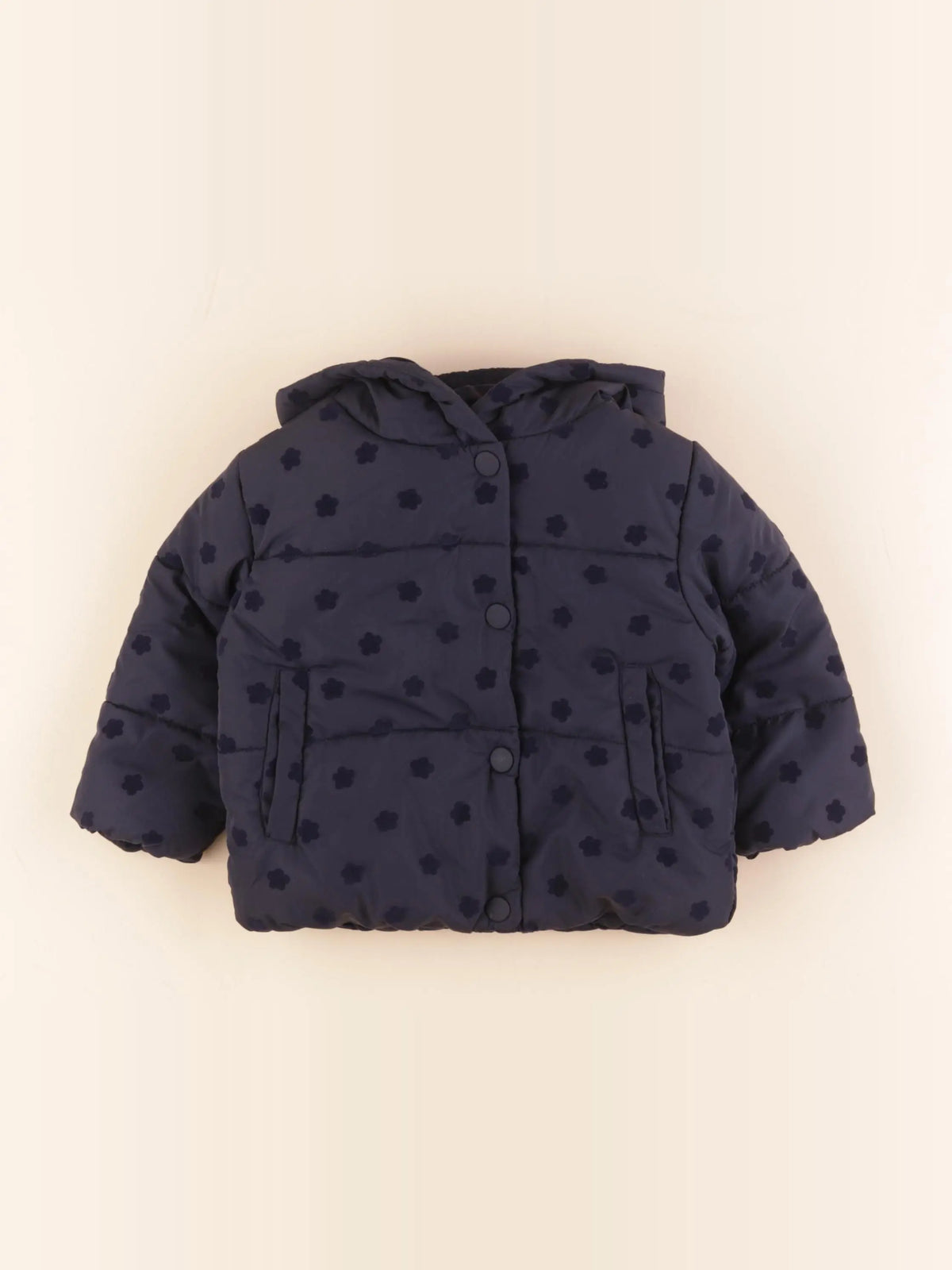 Mango - doudoune bleu - 9/12 mois