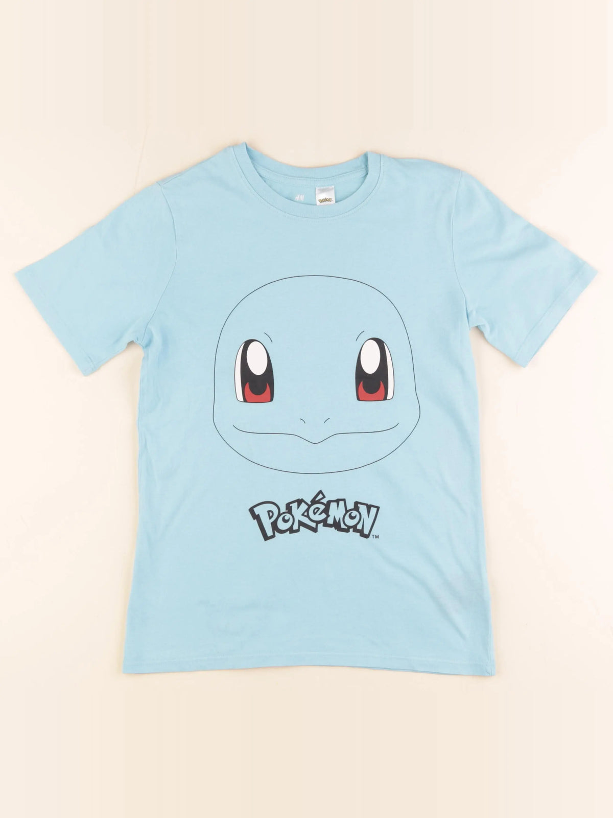 H&M - tee-shirt bleu - 8/10 ans