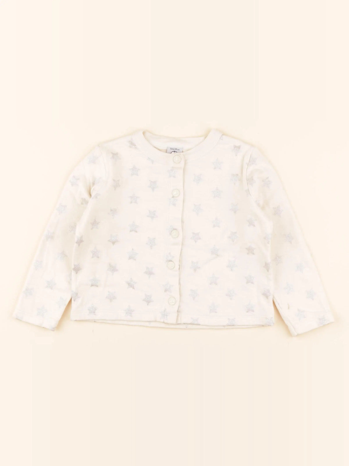 Gilet beige, argent