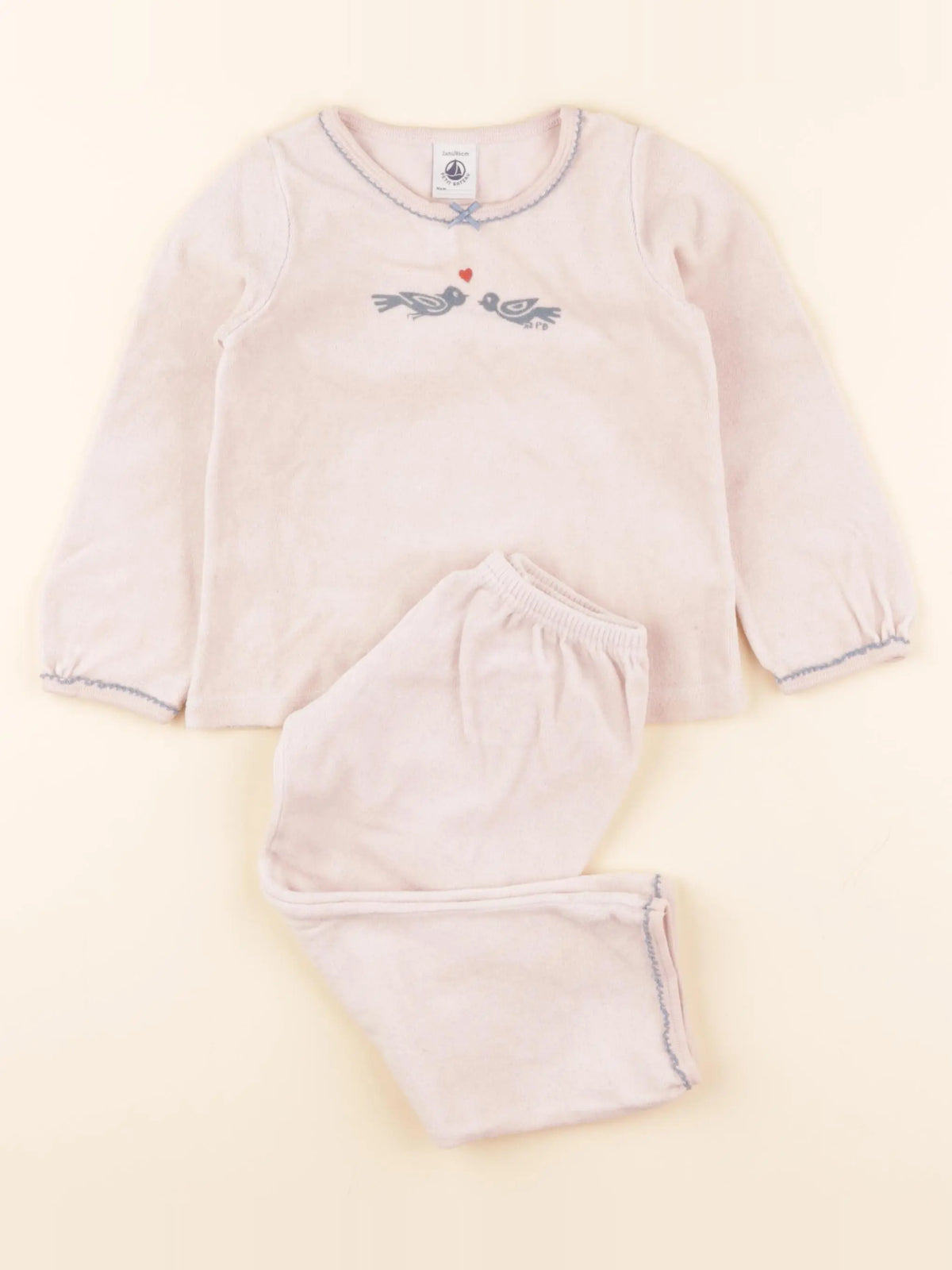 Pyjama velours rose