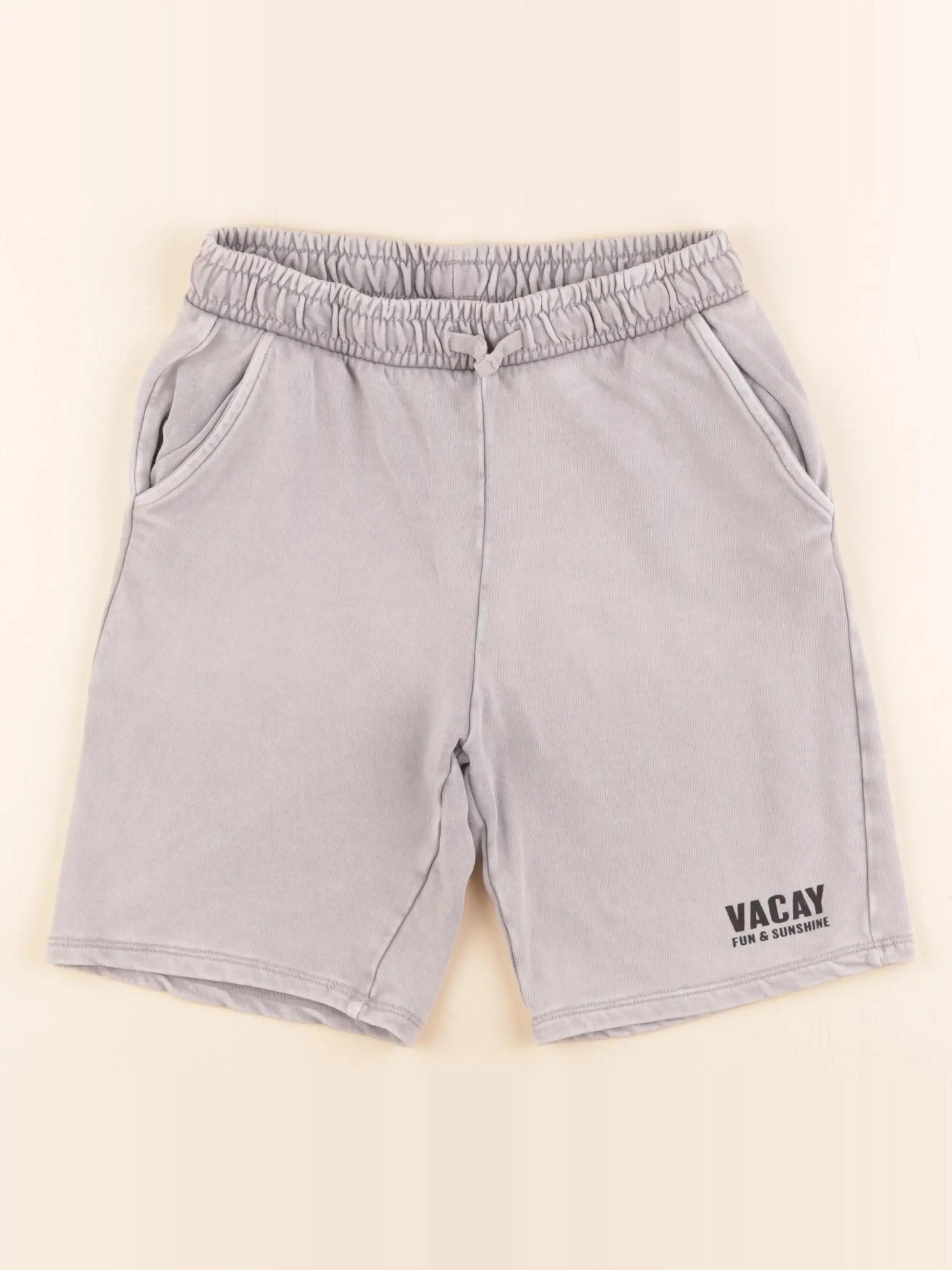 H&M - short gris - 7/8 ans