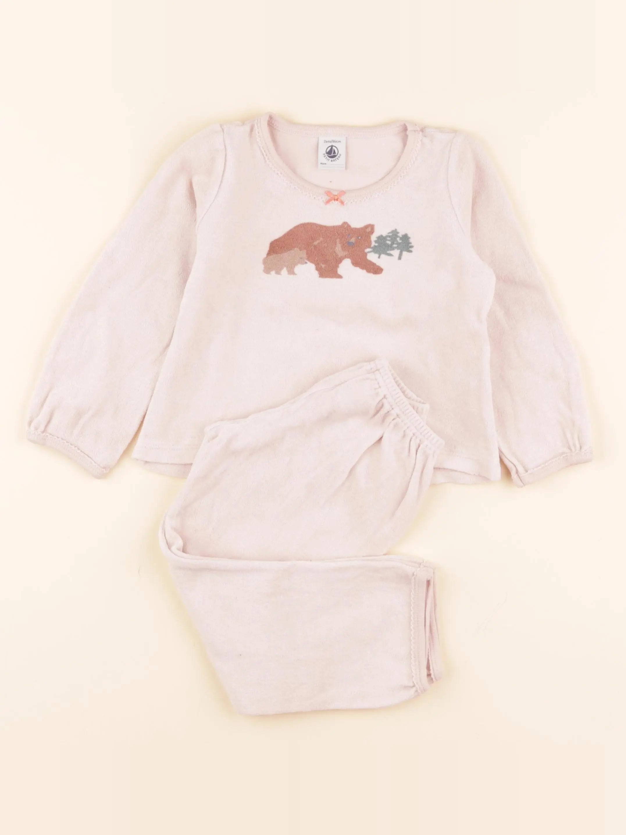 Pyjama velours rose