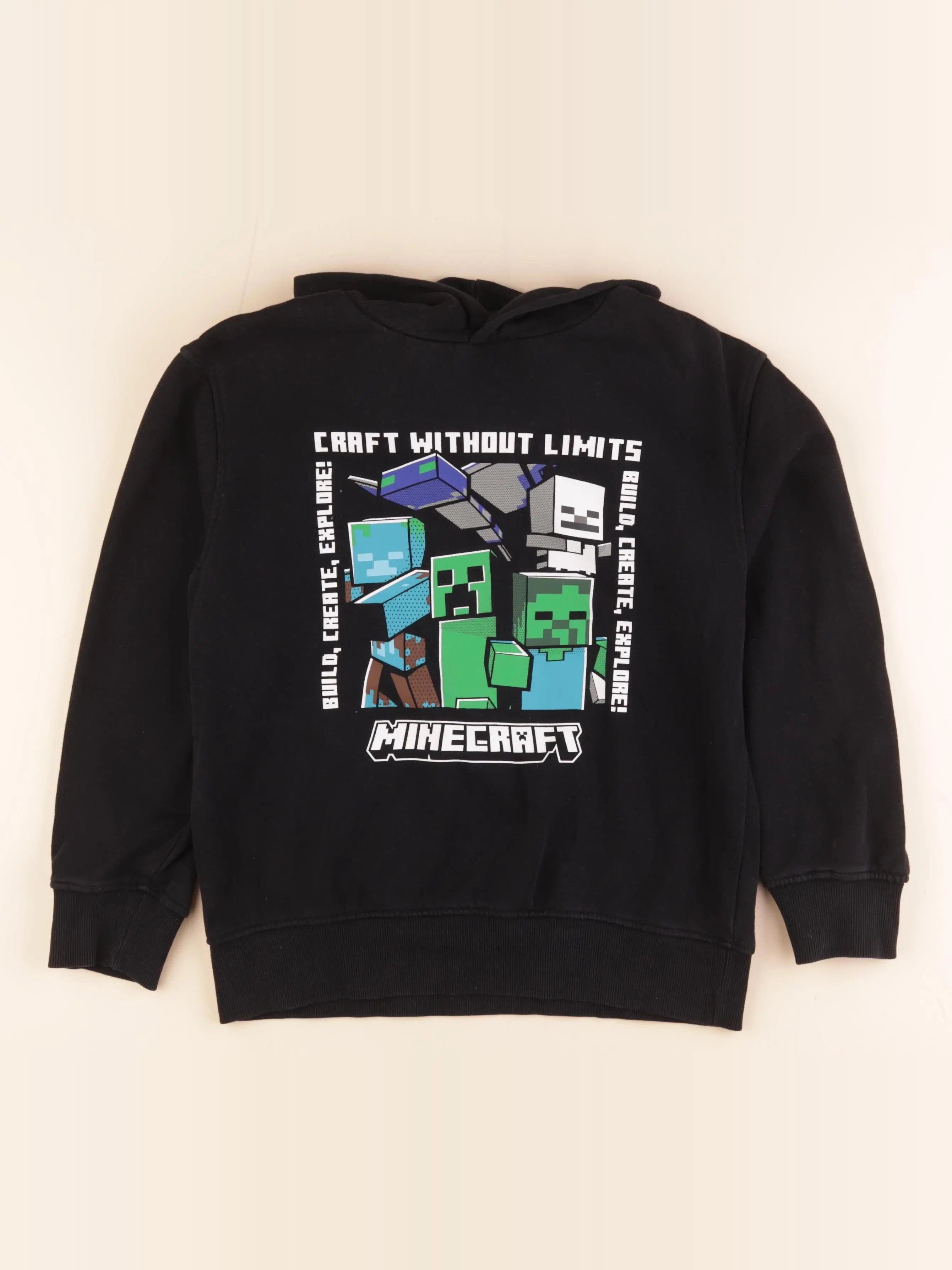 H&M - sweat noir - 11 ans