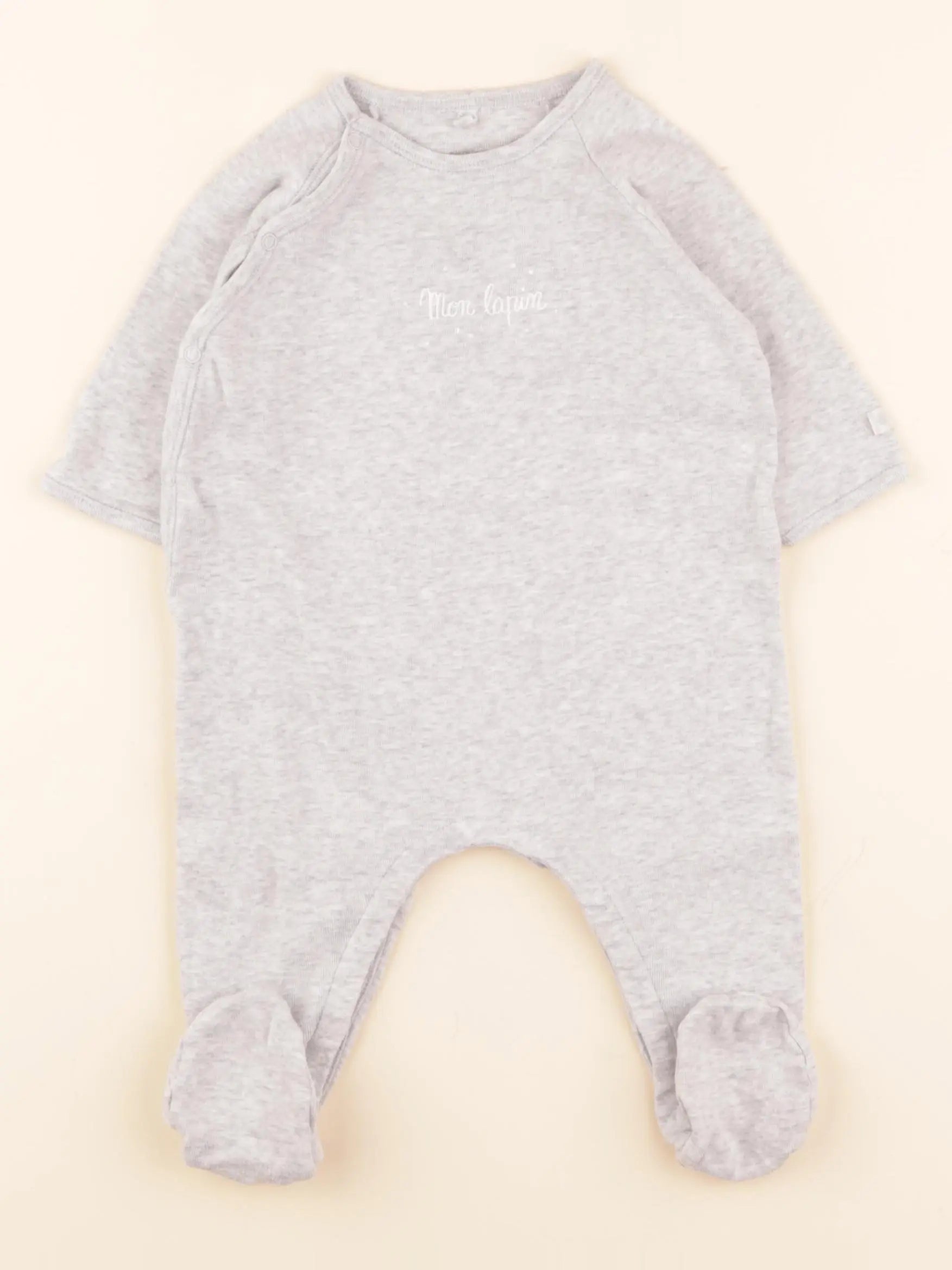 Pyjama coton gris