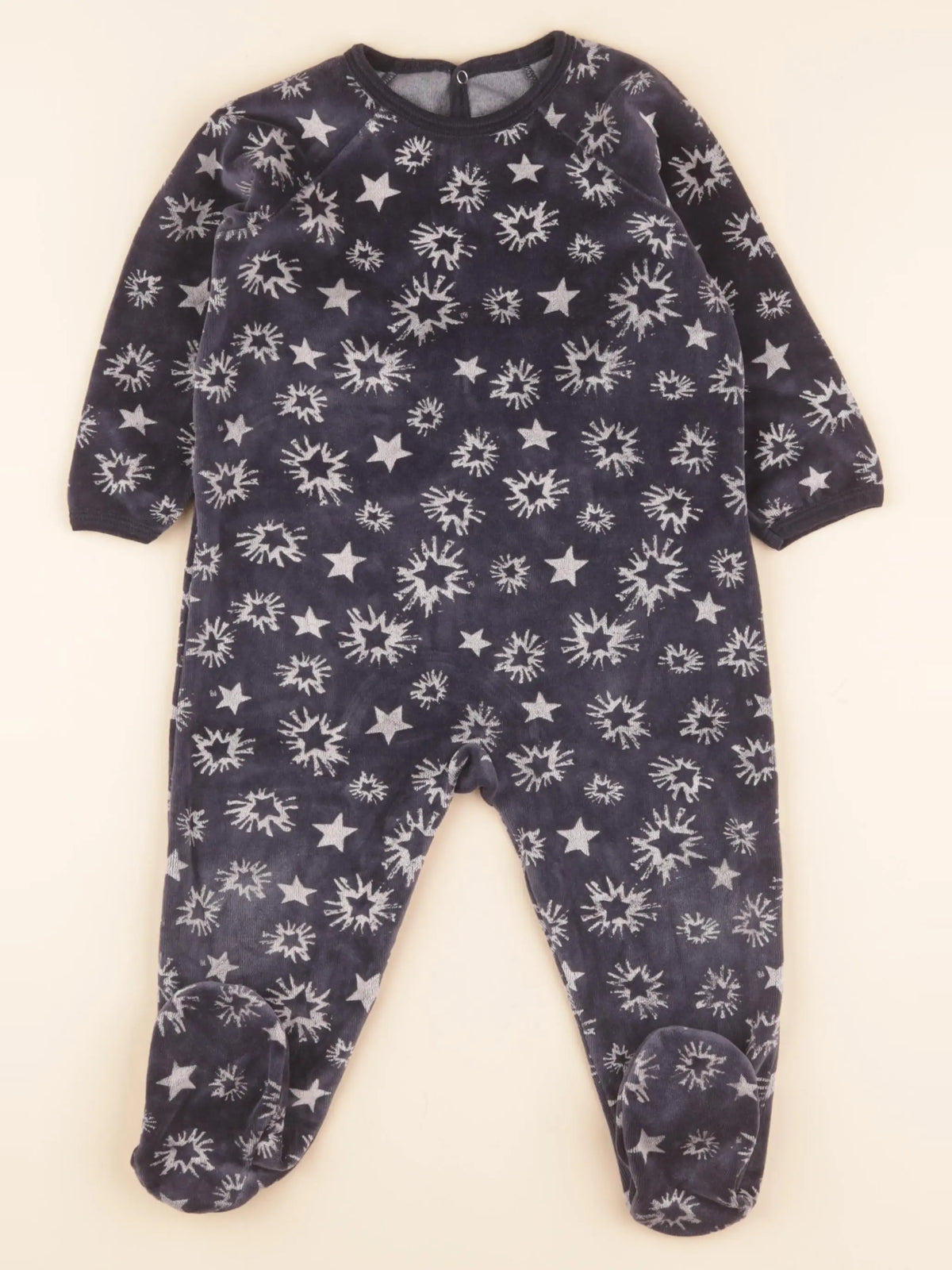 Pyjama velours bleu