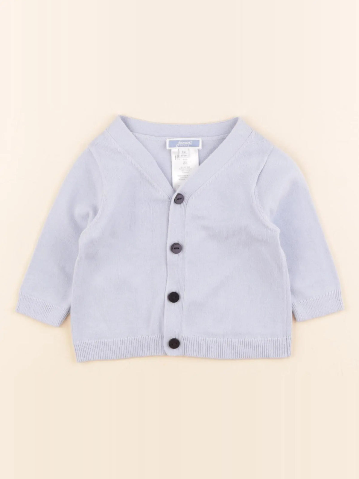 Jacadi - gilet bleu - 6 mois