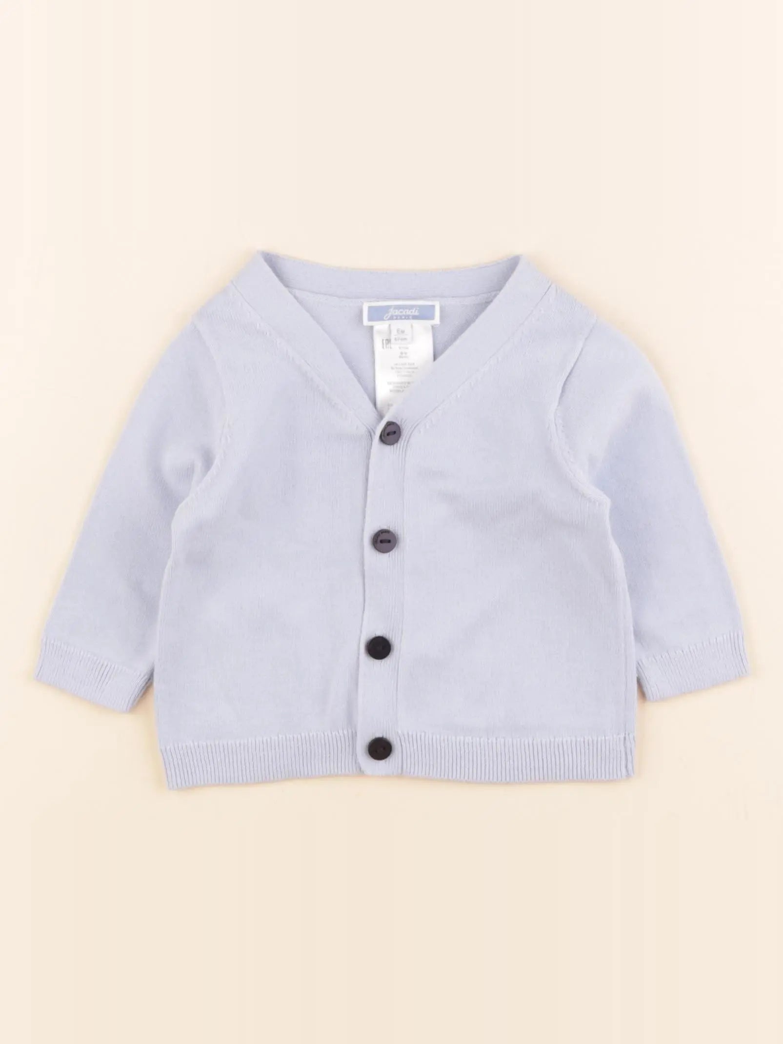Jacadi - gilet bleu - 6 mois