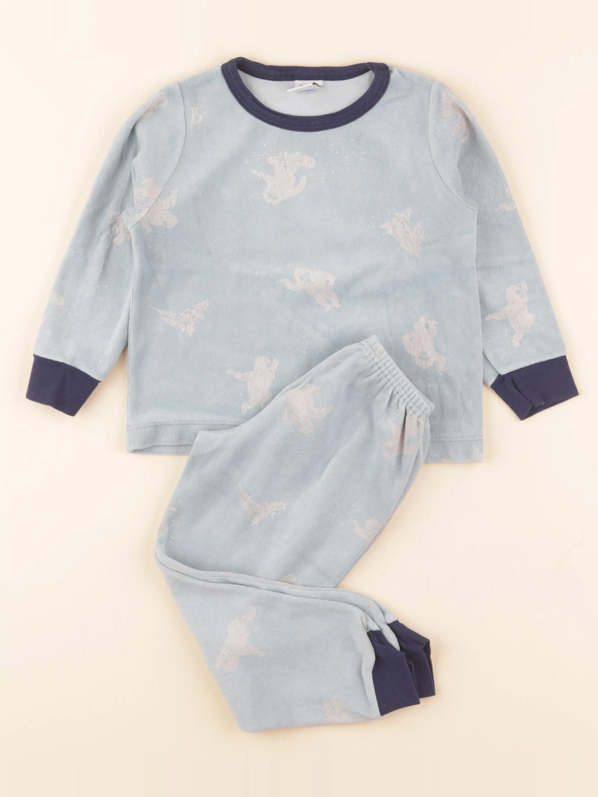 Pyjama velours bleu