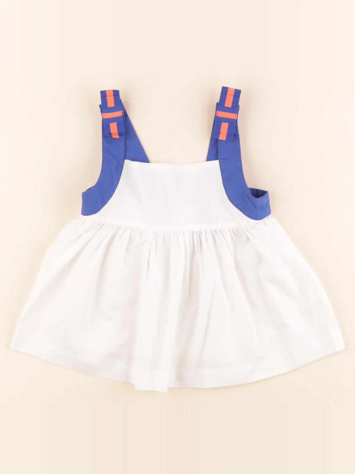 Jacadi - blouse blanc, bleu - 3 ans