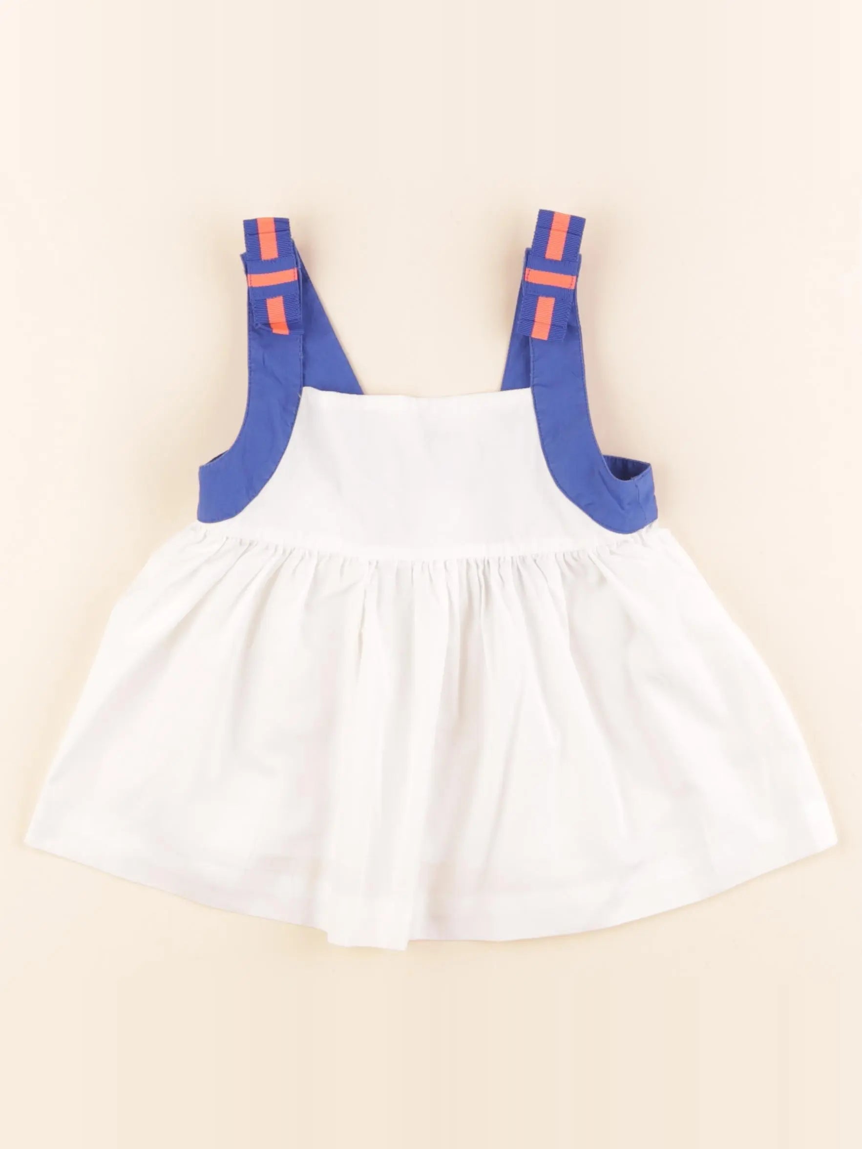 Jacadi - blouse blanc, bleu - 3 ans