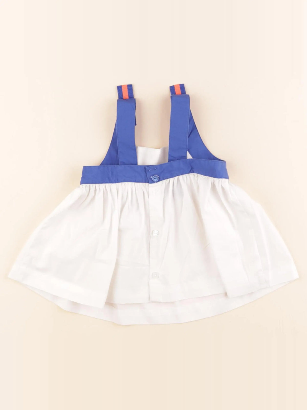 Jacadi - blouse blanc, bleu - 3 ans