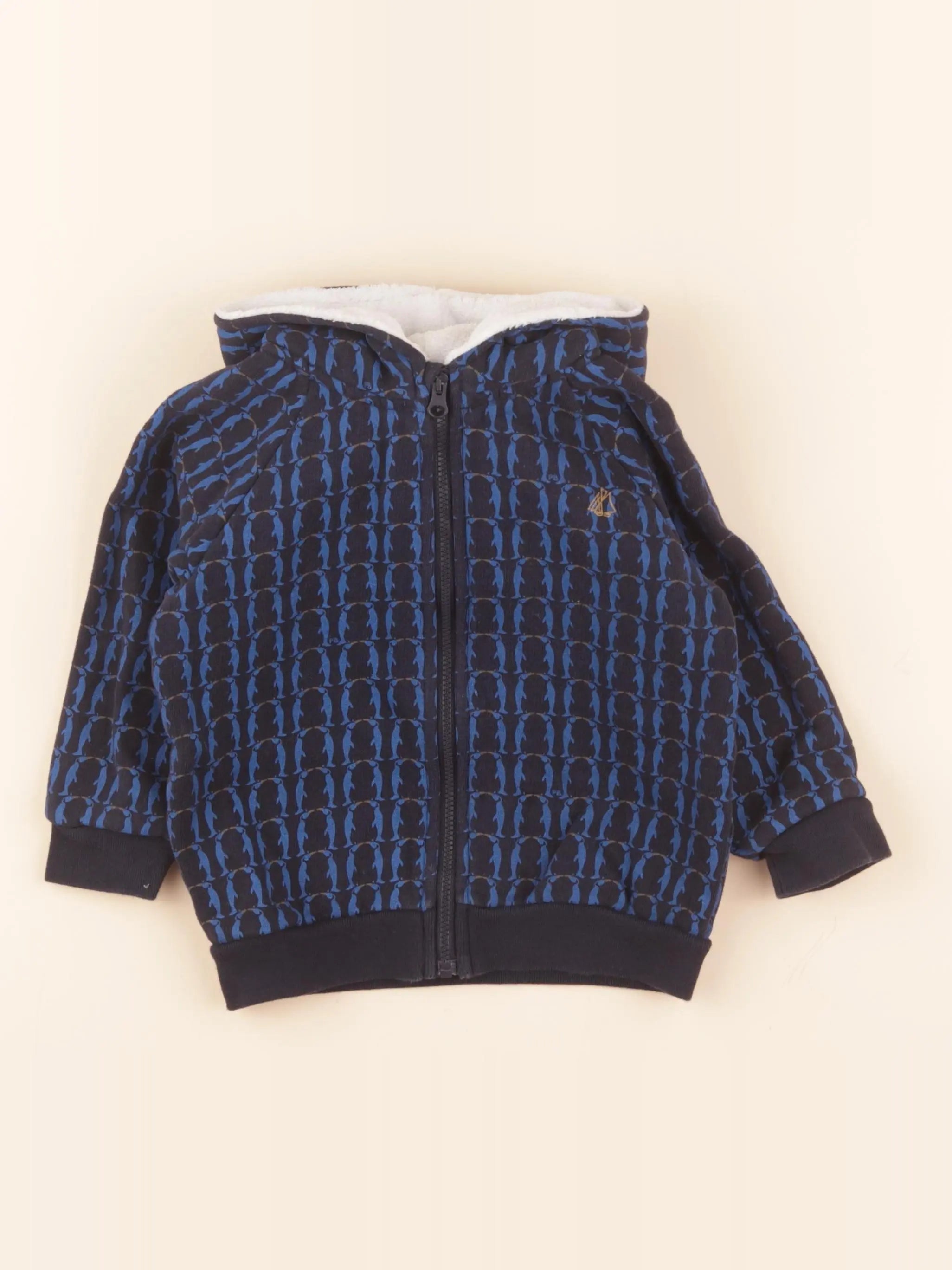 Sweat bleu, noir
