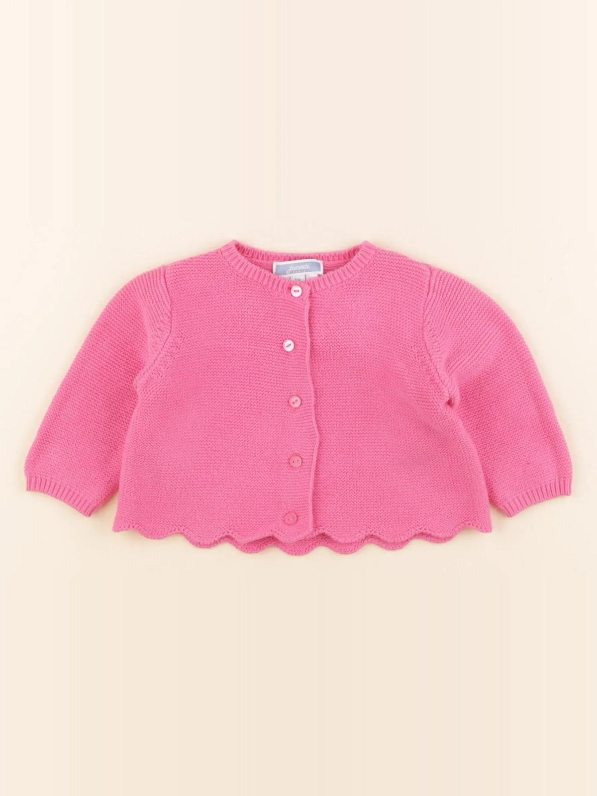 Jacadi - gilet rose - 6 mois