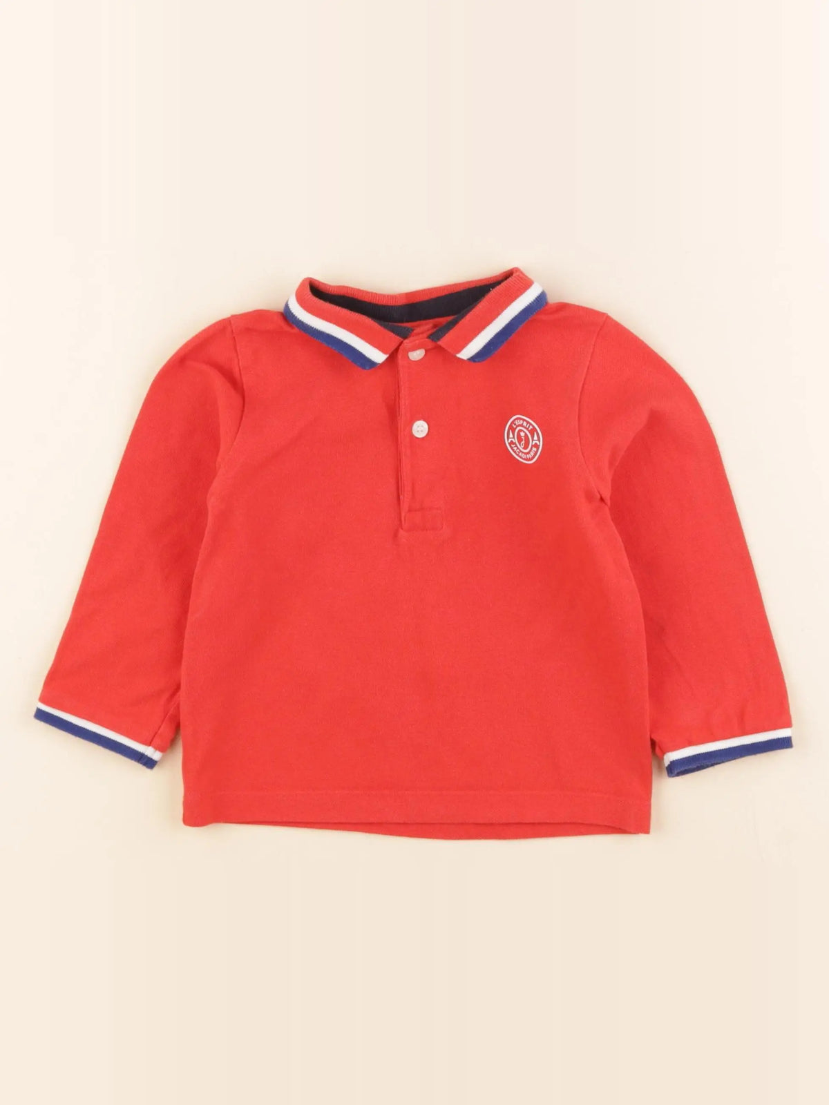 Jacadi - polo rouge - 24 mois