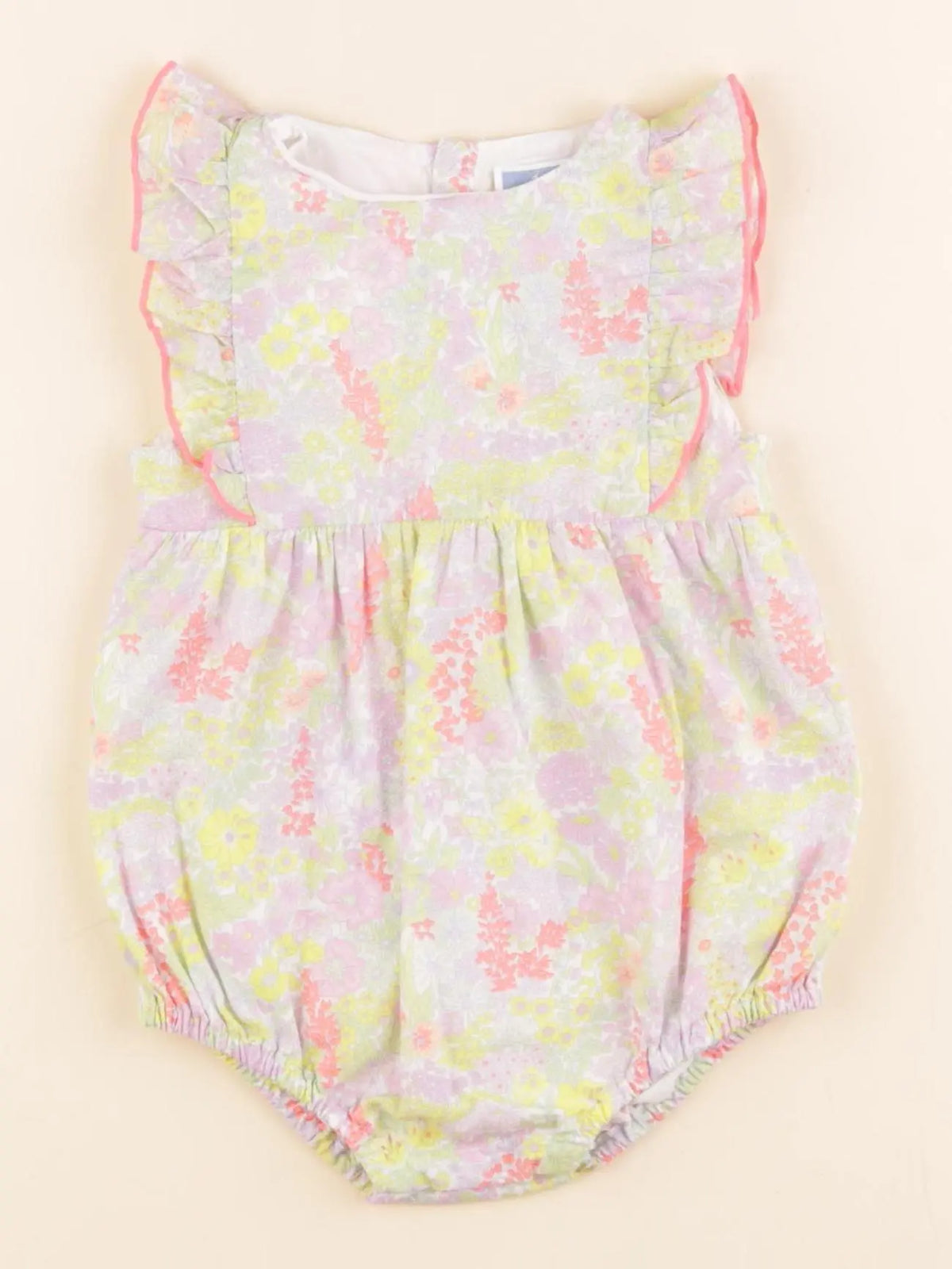 Jacadi - combinaison liberty multicolore - 12 mois