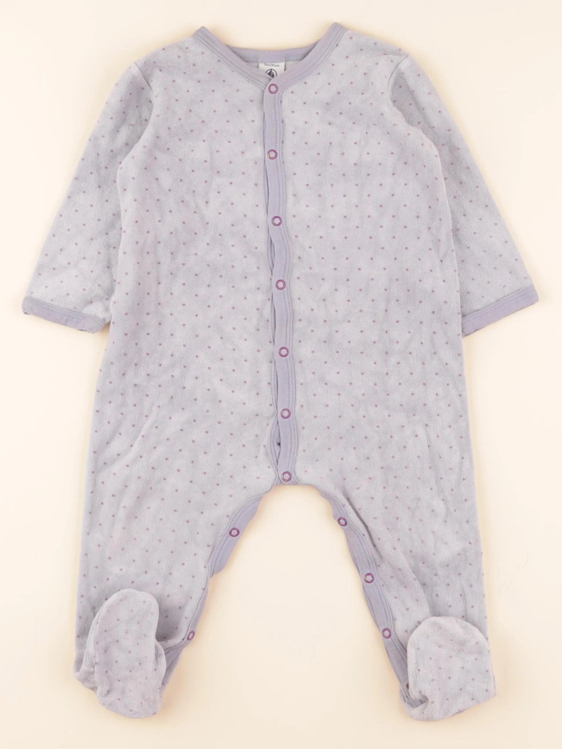 Pyjama velours violet