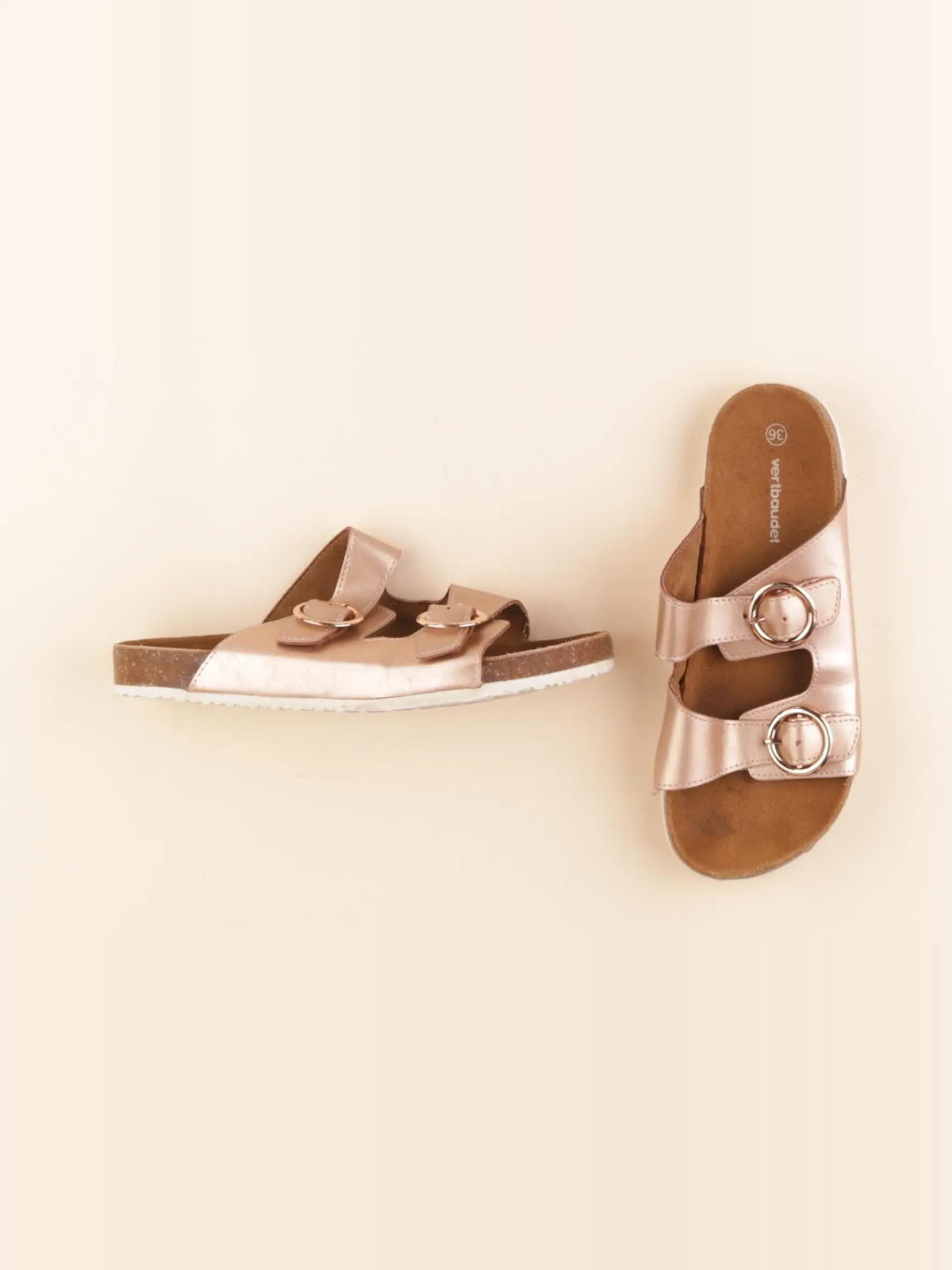 Vertbaudet - sandales bronze - pointure 36