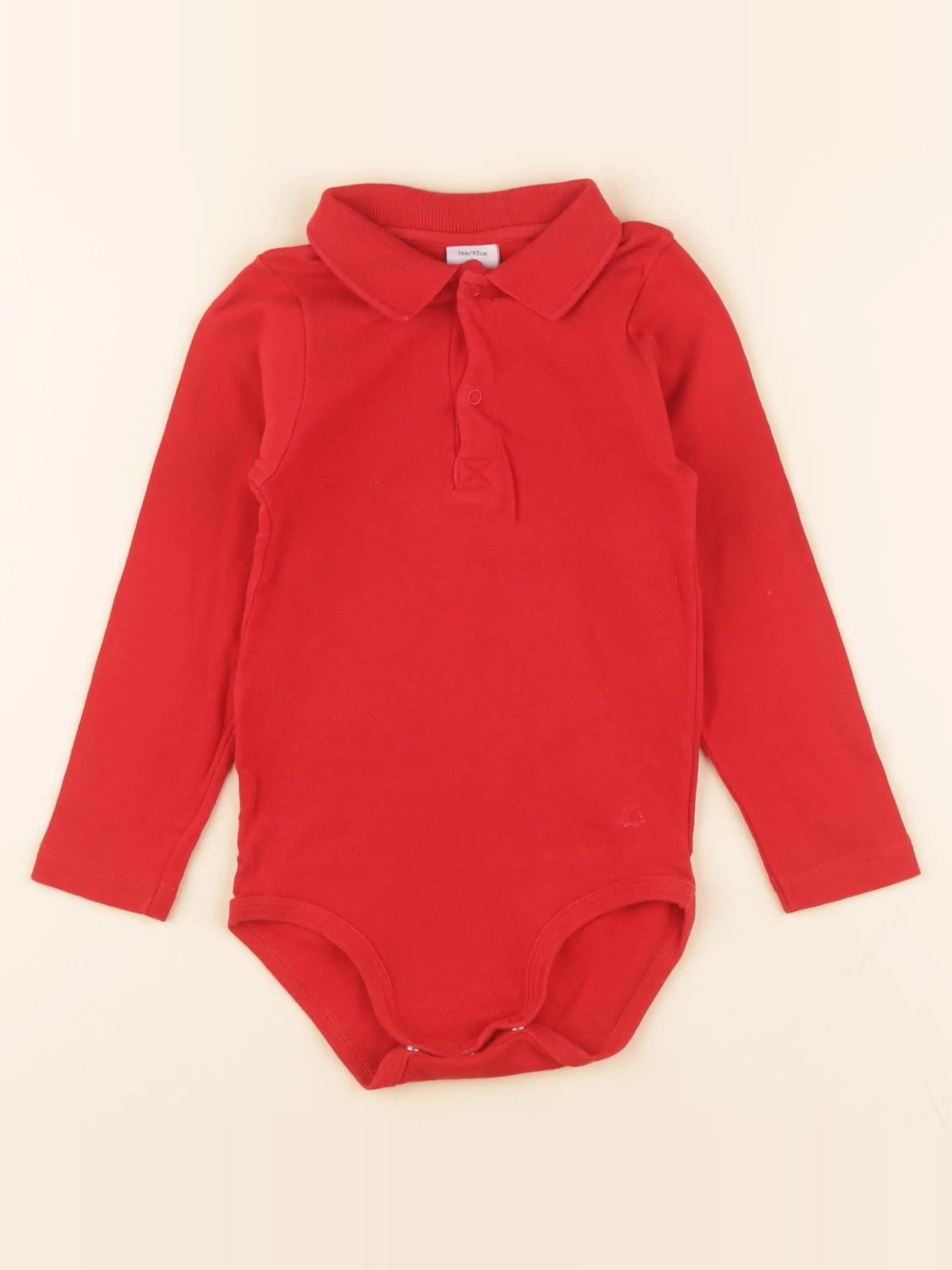 Body à col rouge