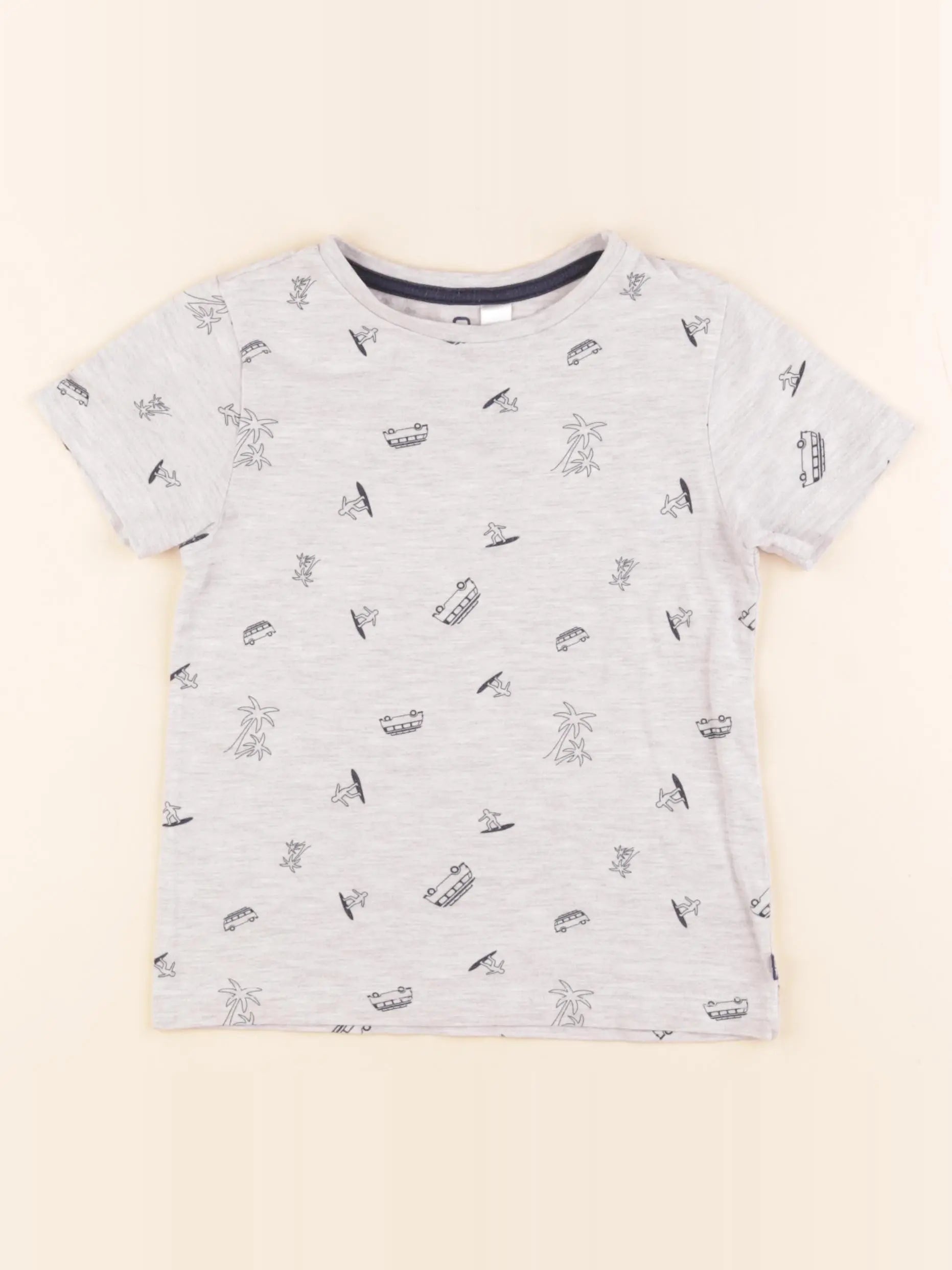 Okaidi - tee-shirt gris - 3 ans