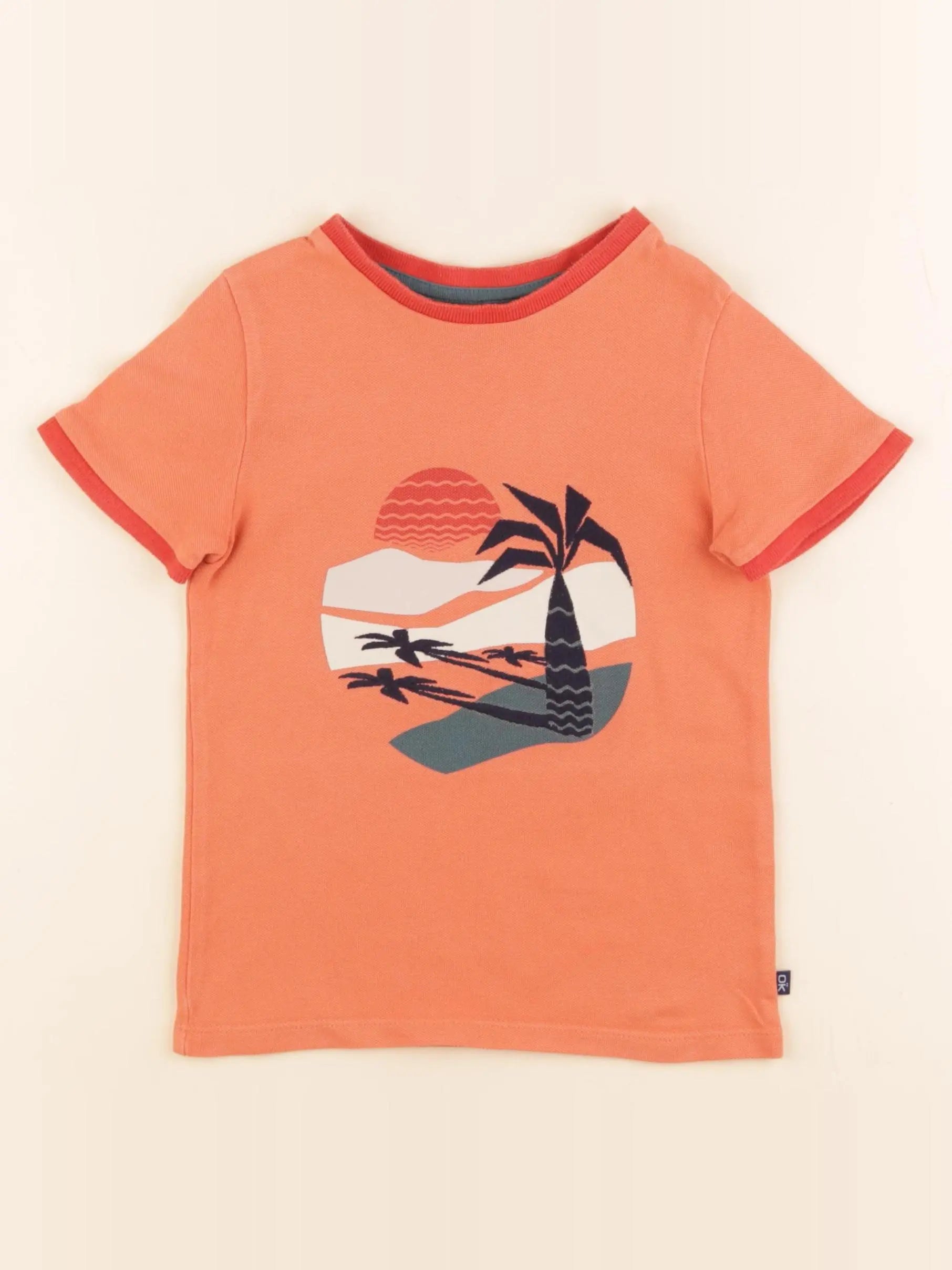 Okaidi - tee-shirt orange - 3 ans